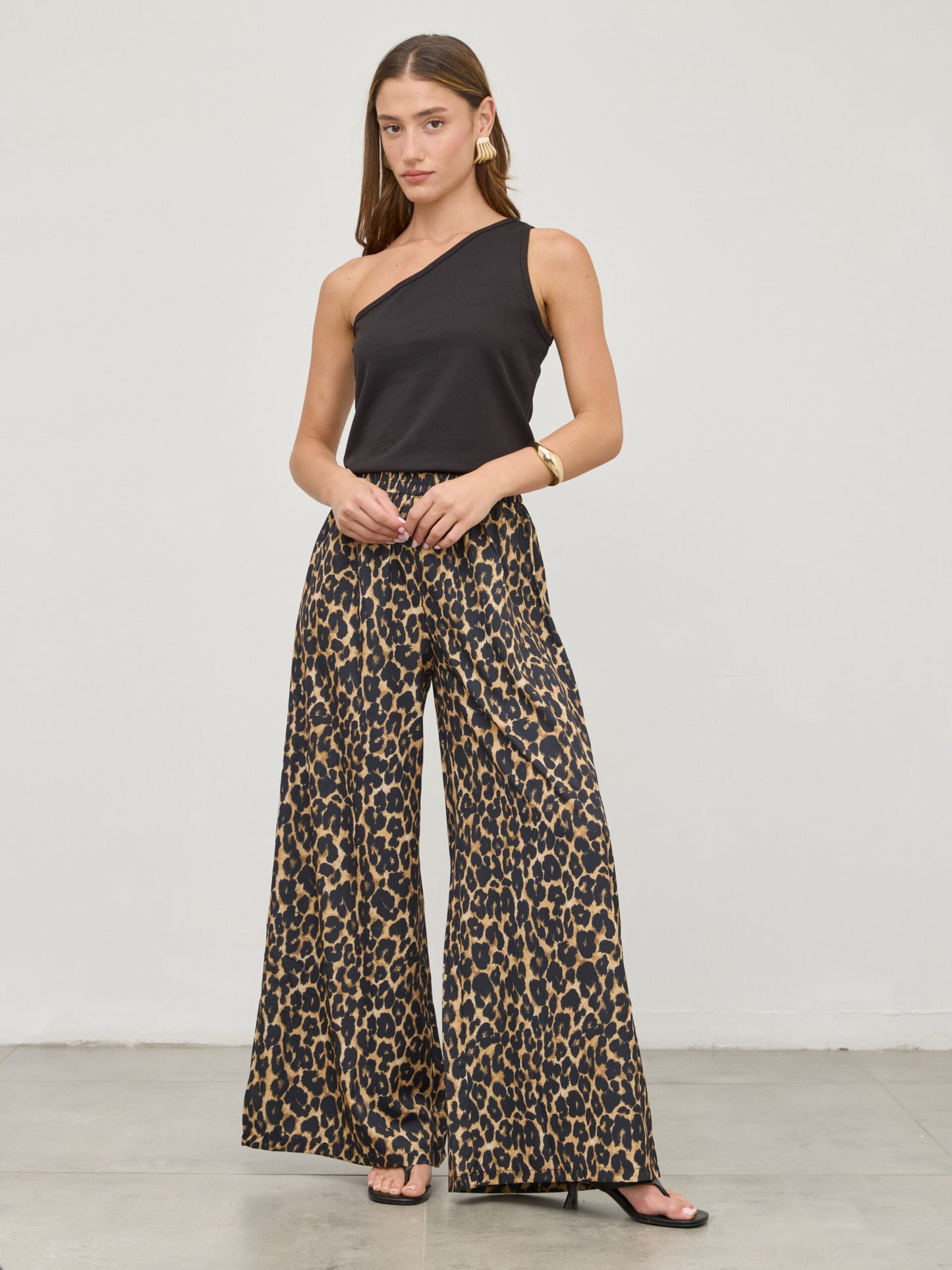 מכנסיים ארוכים הדפס מנומר דונטלה | מנומר