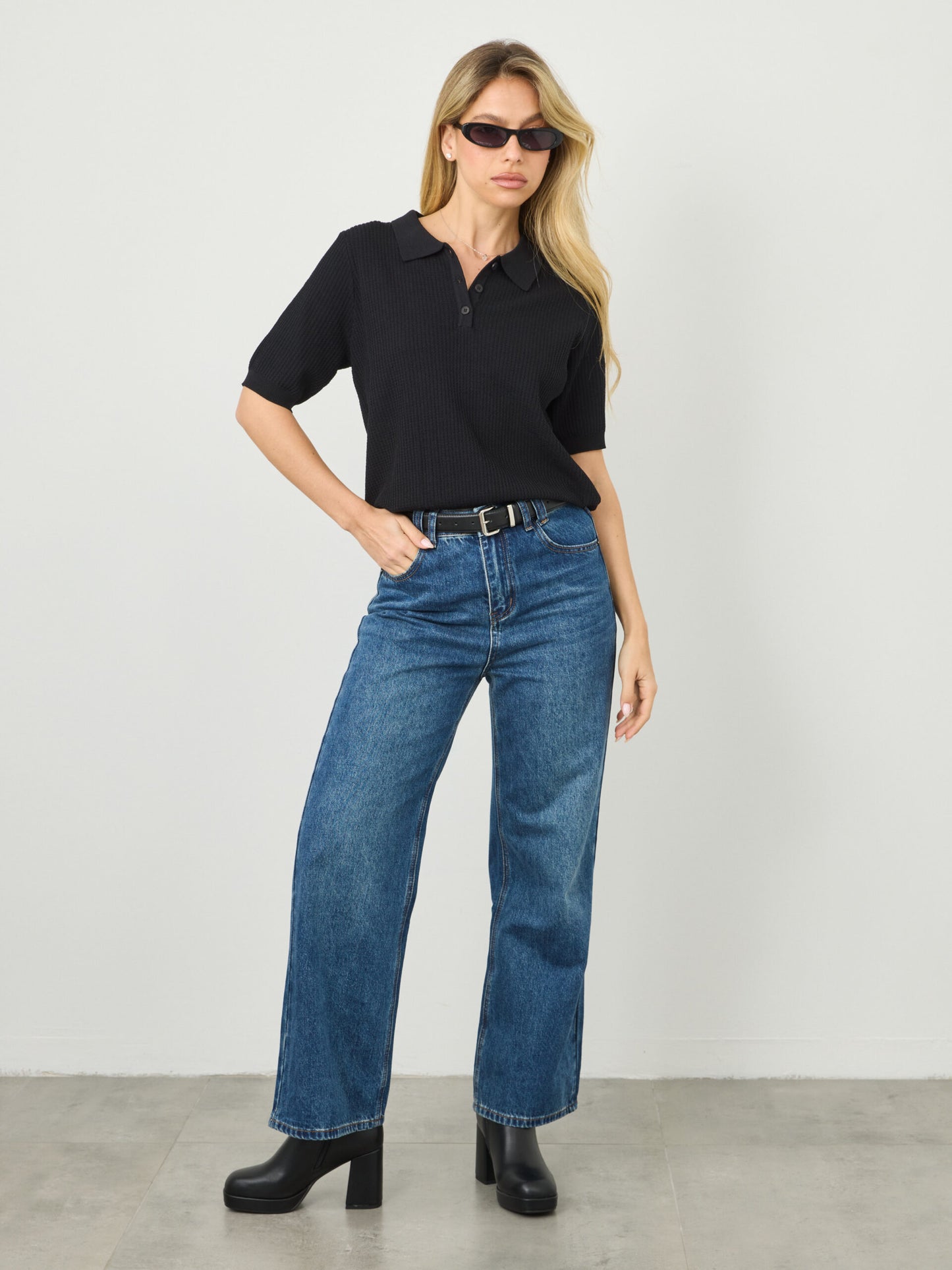 מגפוני עקב מאל | שחור