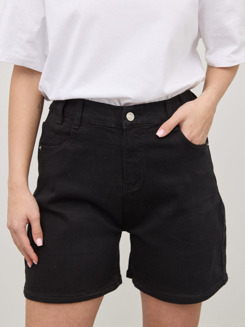 ג'ינס קצר טיילור | שחור