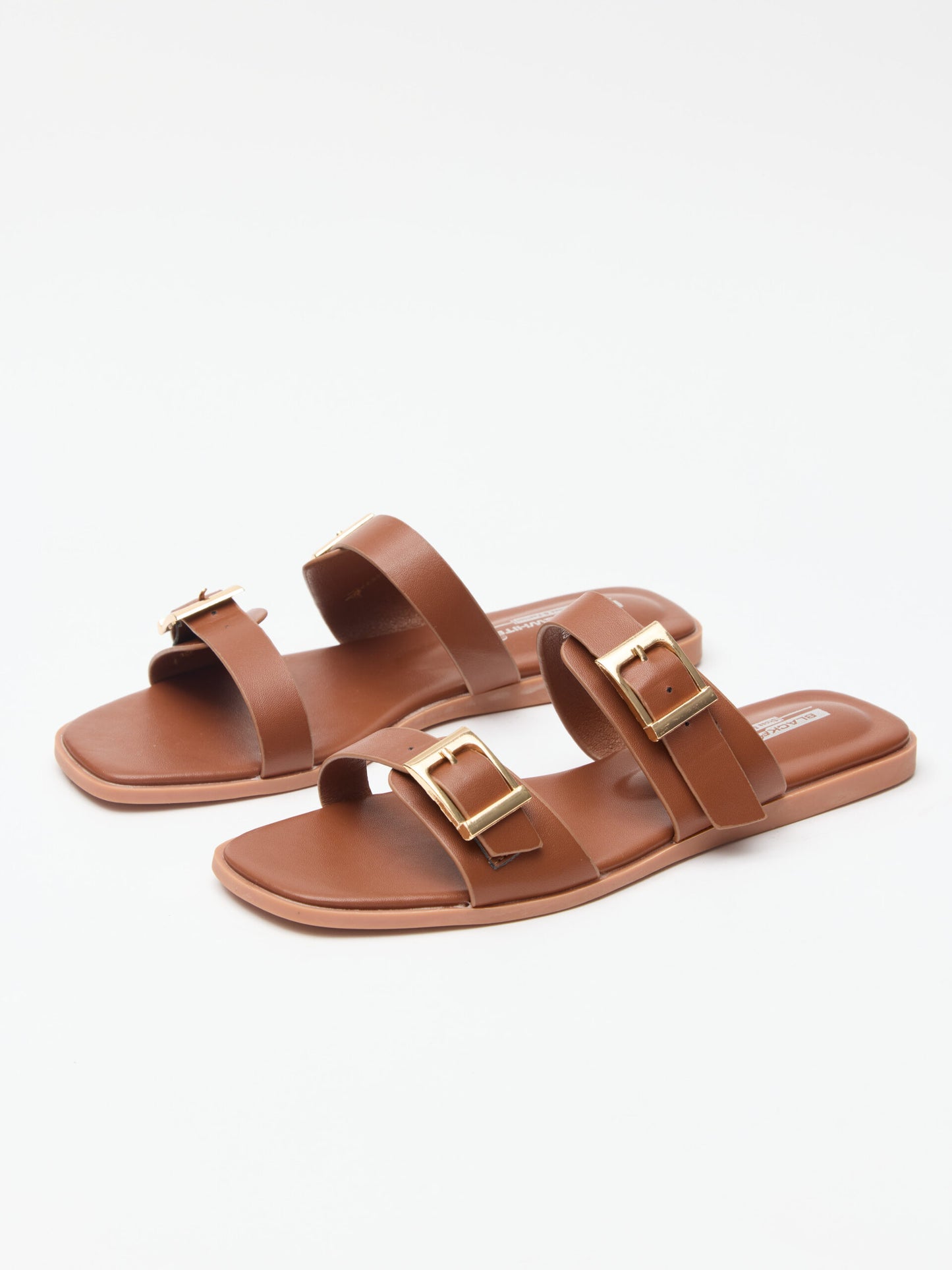 כפכפי רצועות דקות אבזם אלור | חום