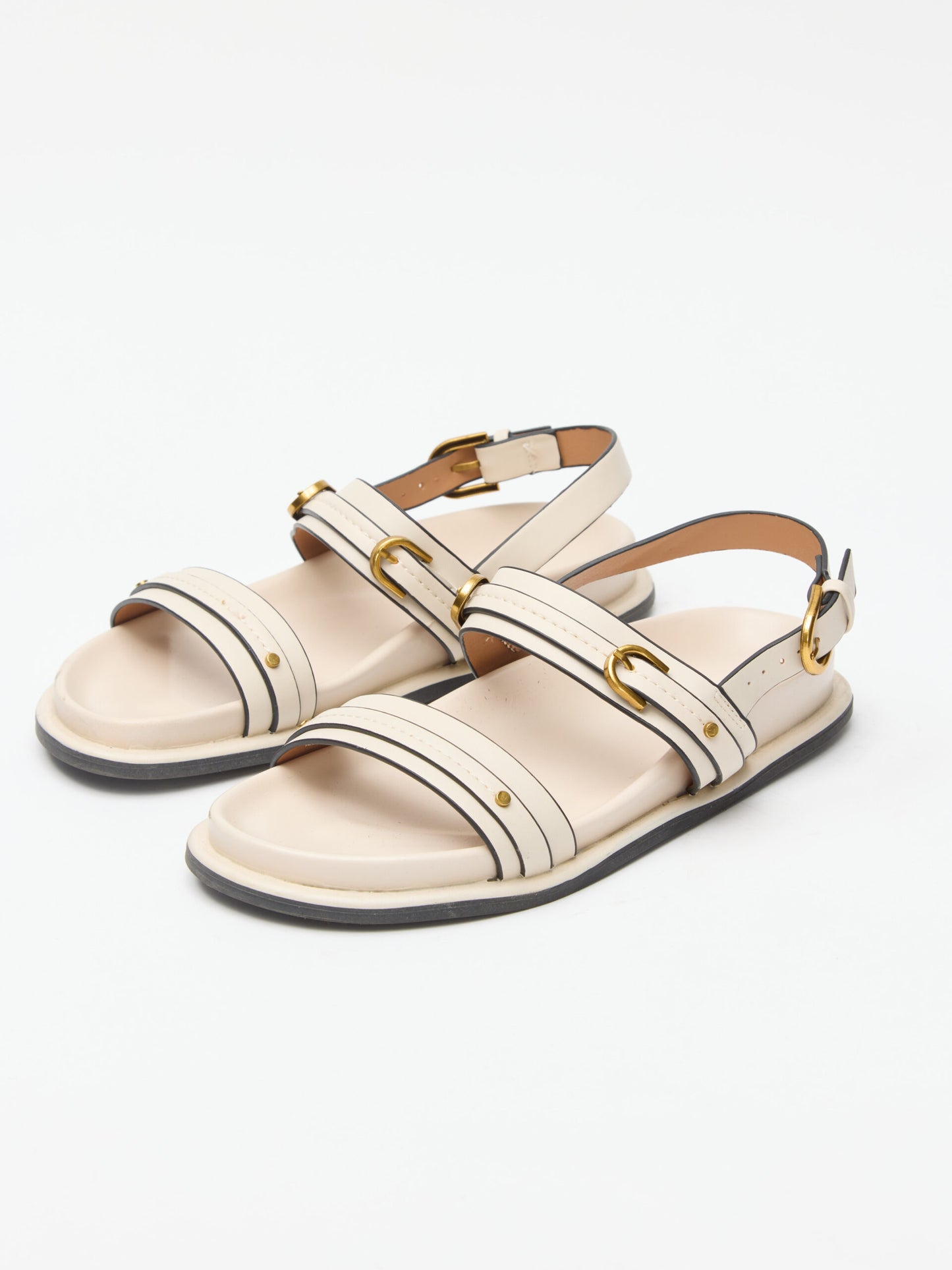 סנדלי רצועות אבזמים קמרון | בז'