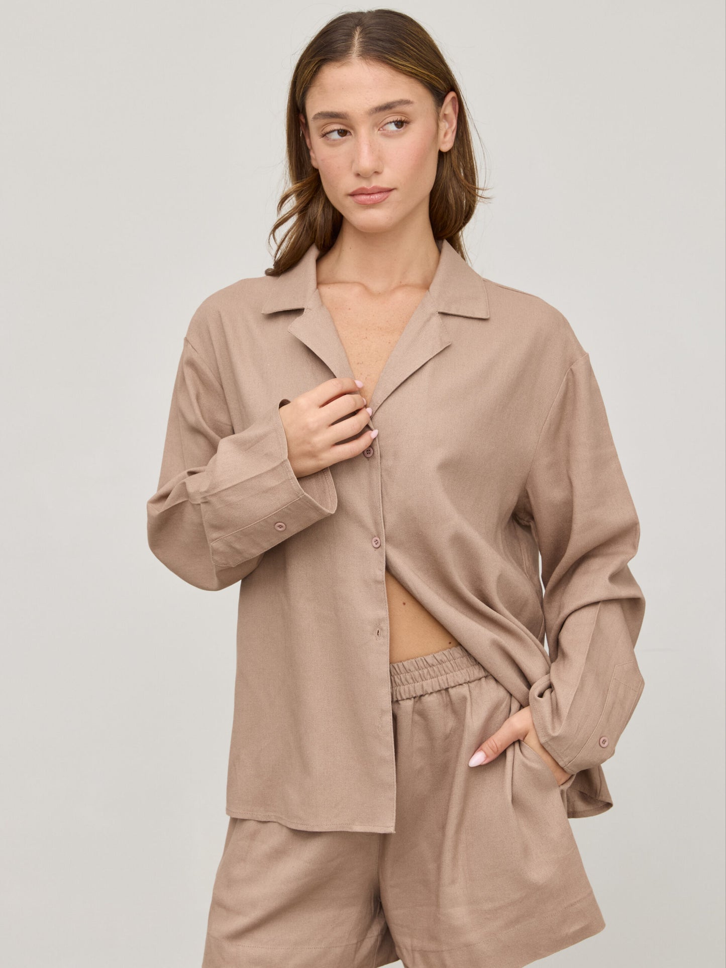 מכנסיים קצרים בלונדי | חום