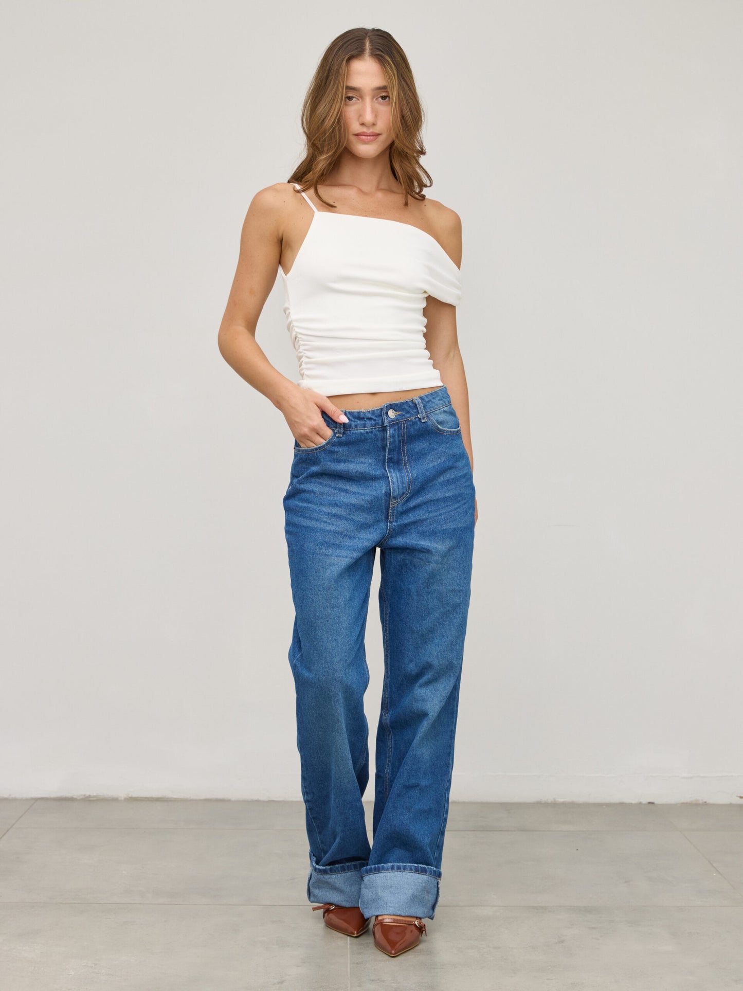 גופיית ריאן | לבן