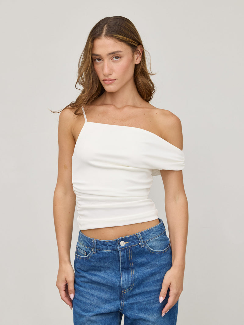 גופיית ריאן | לבן