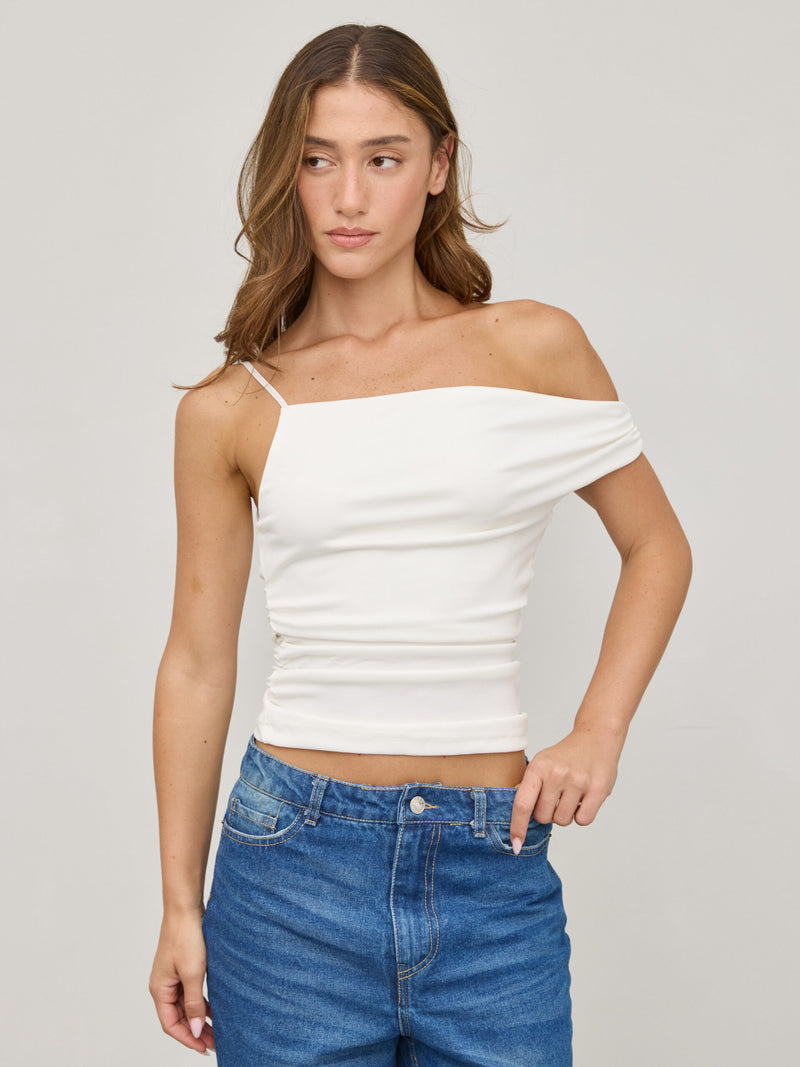 גופיית ריאן | לבן