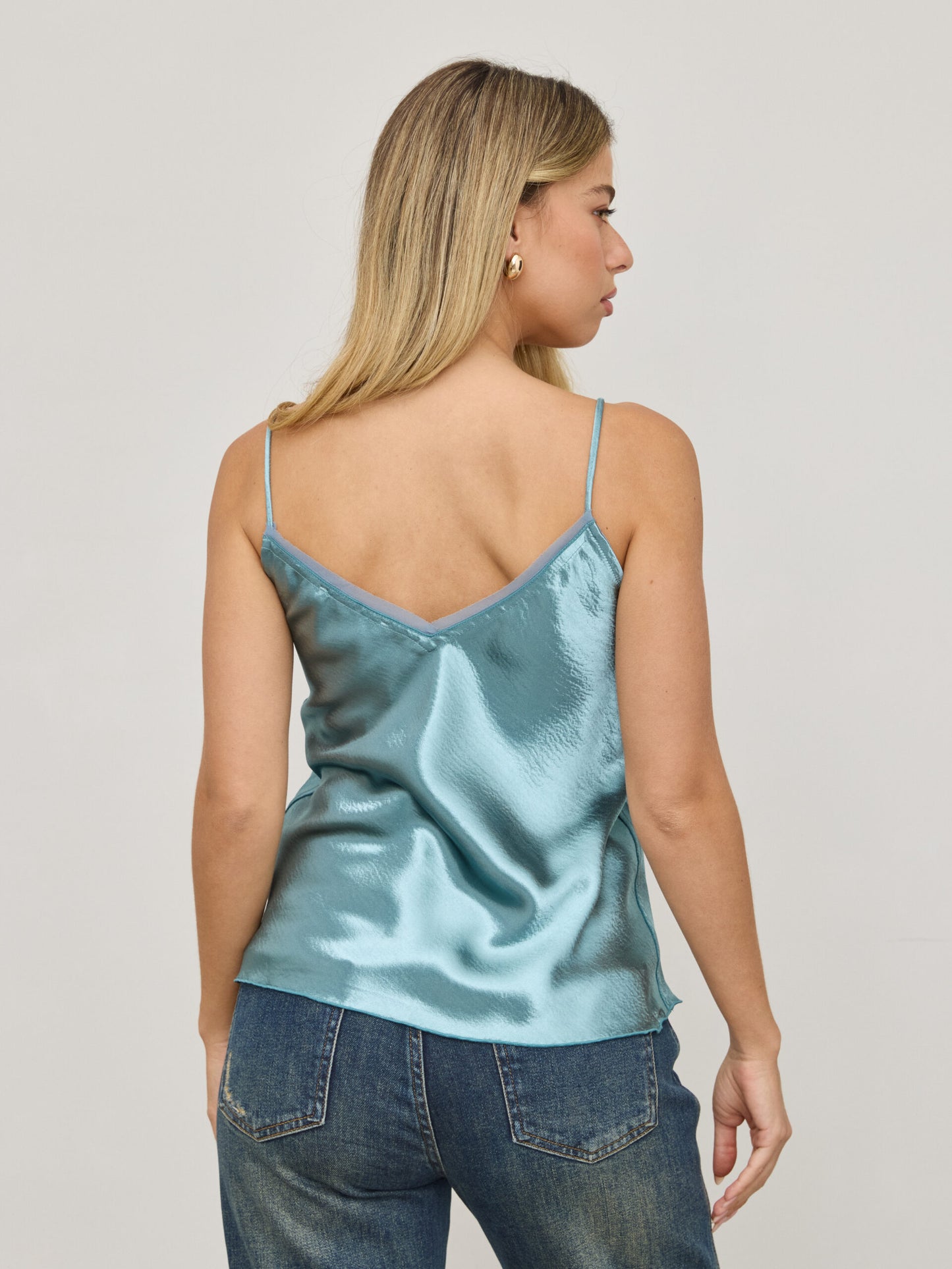 גופיית סאטן דון | ירוק