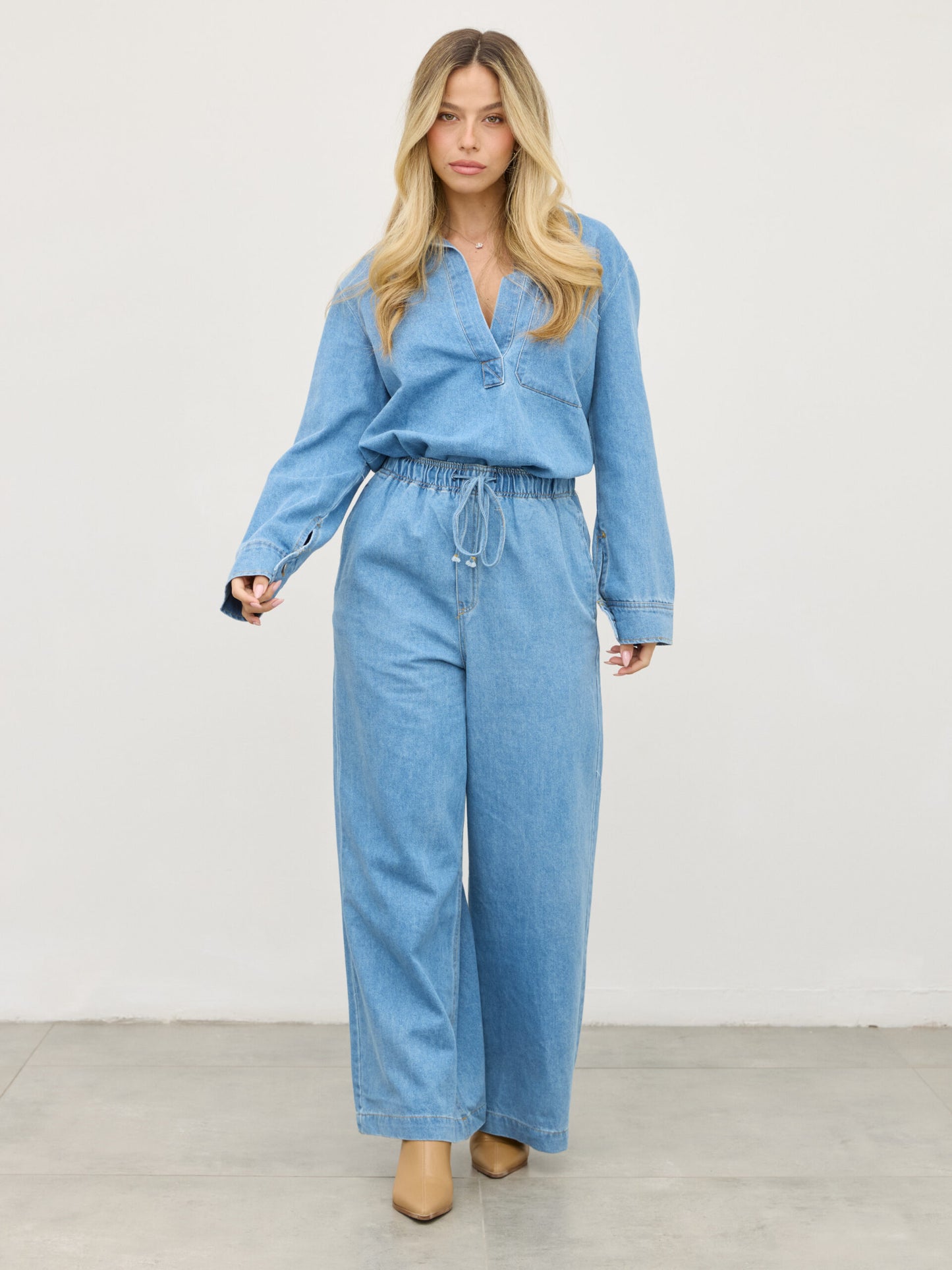 חולצת ג'ינס מליסה | כחול