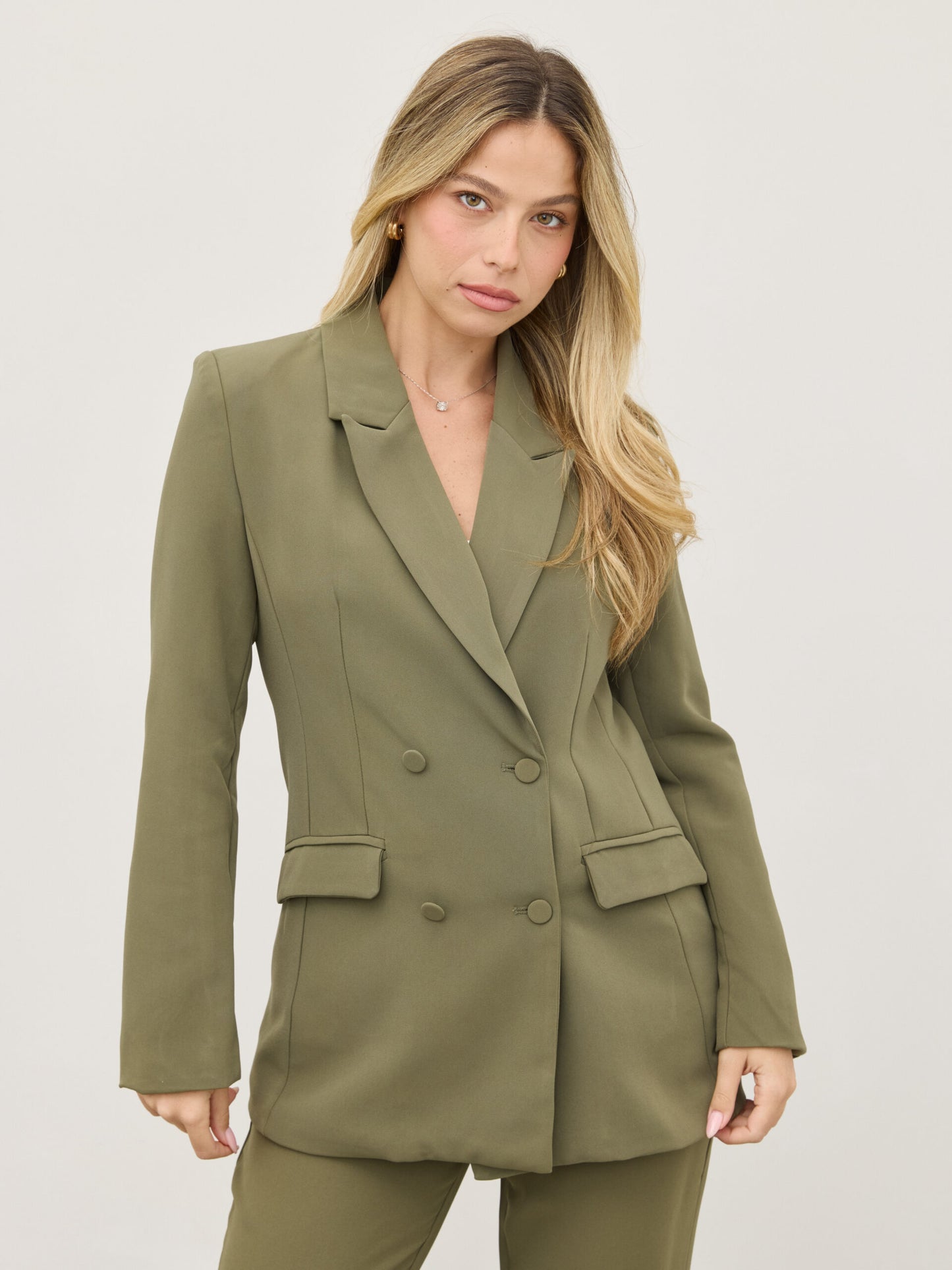 בלייזר מחוייט שריל | ירוק