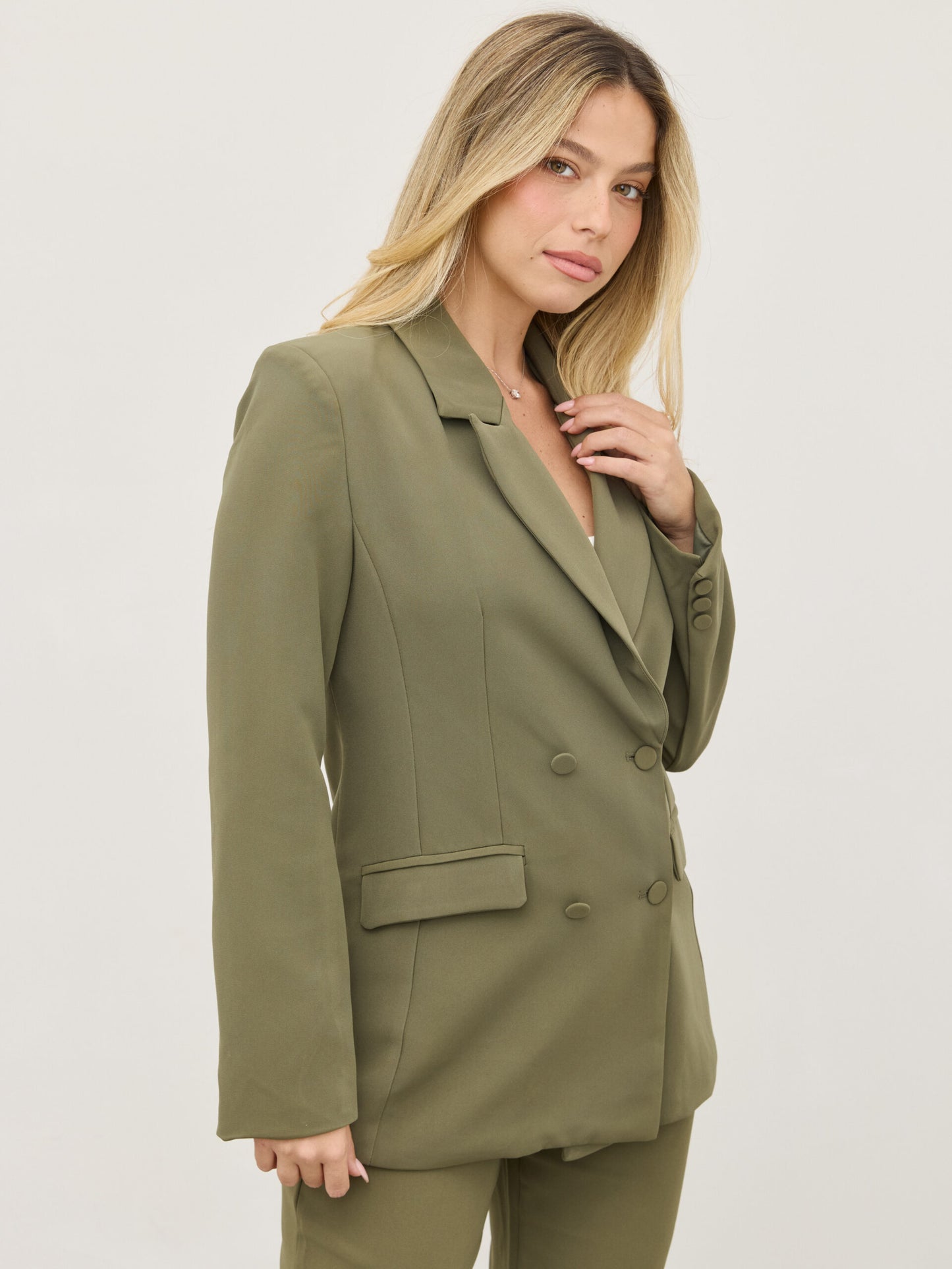 בלייזר מחוייט שריל | ירוק