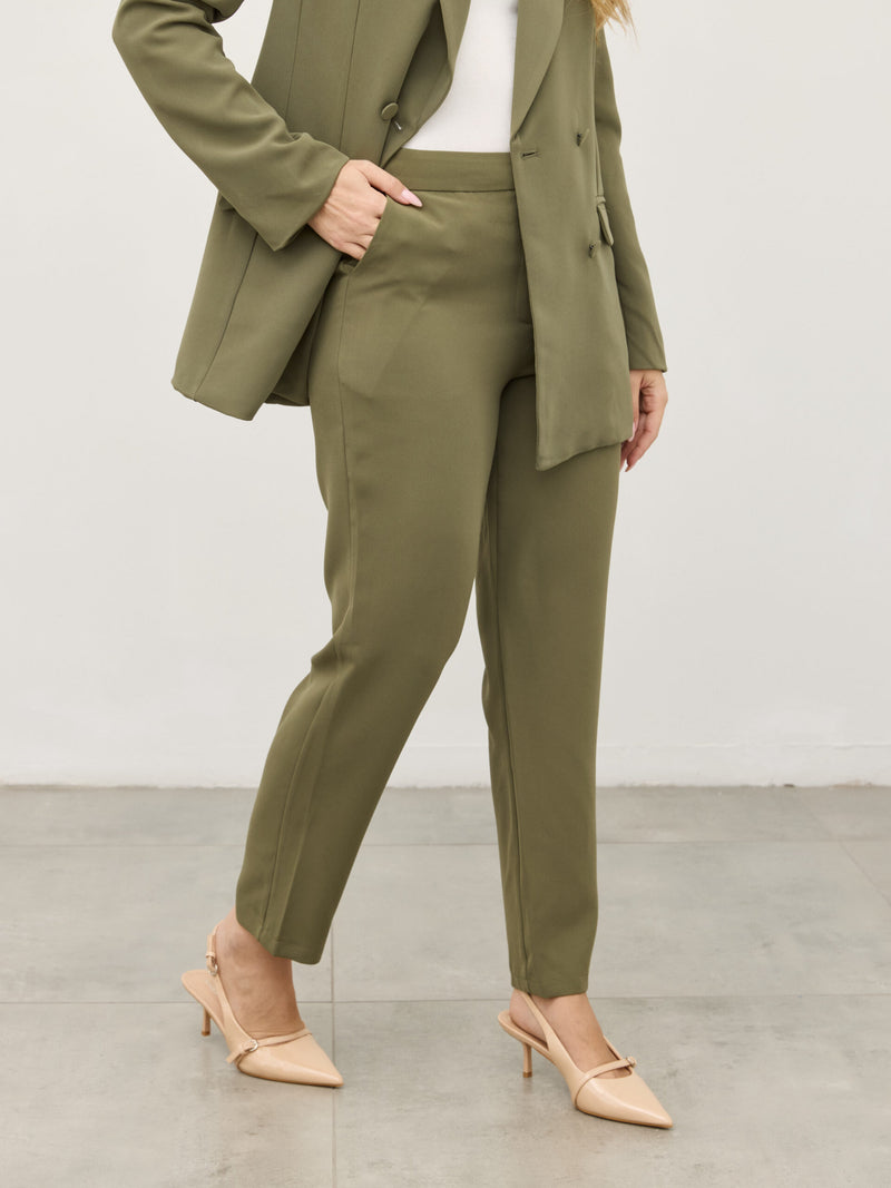 מכנסיים מחוייטים שריל | ירוק