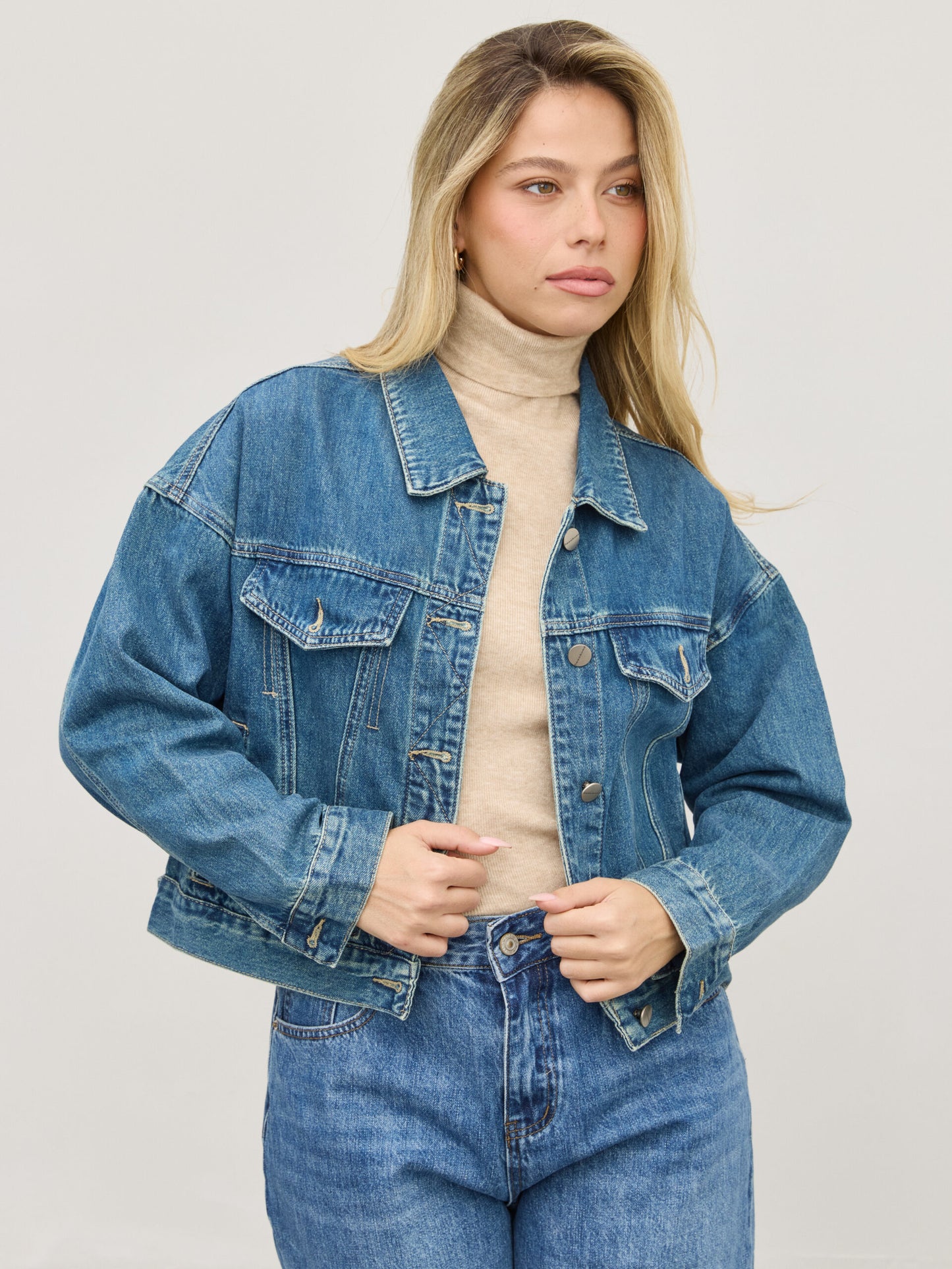 ג'קט ג'ינס טורי | כחול