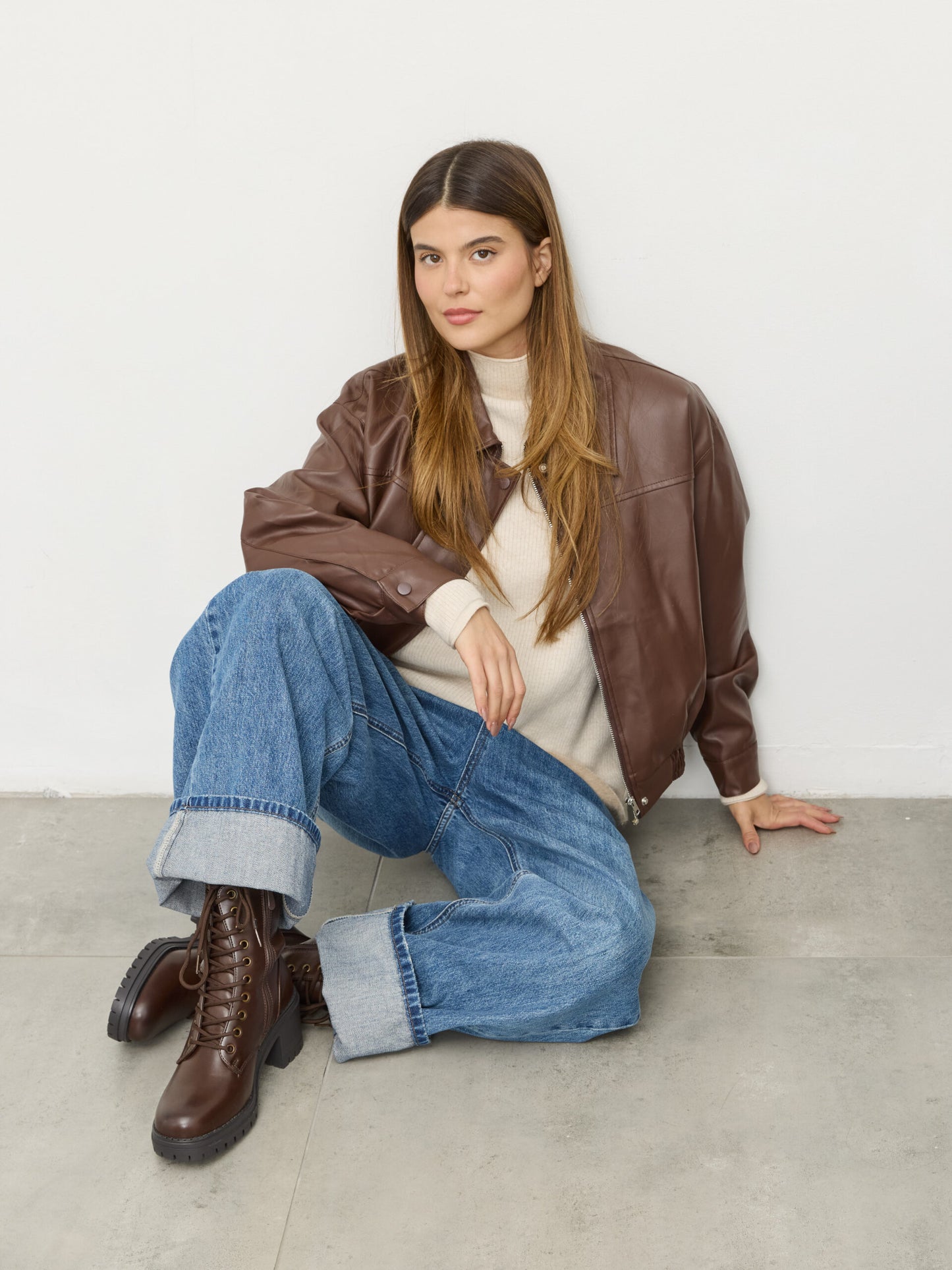 מגפי טרקטור שרוכים אליירה | חום