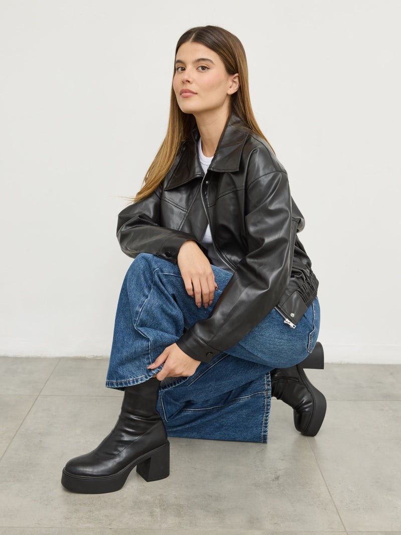 מגפוני עקב מתיו | שחור