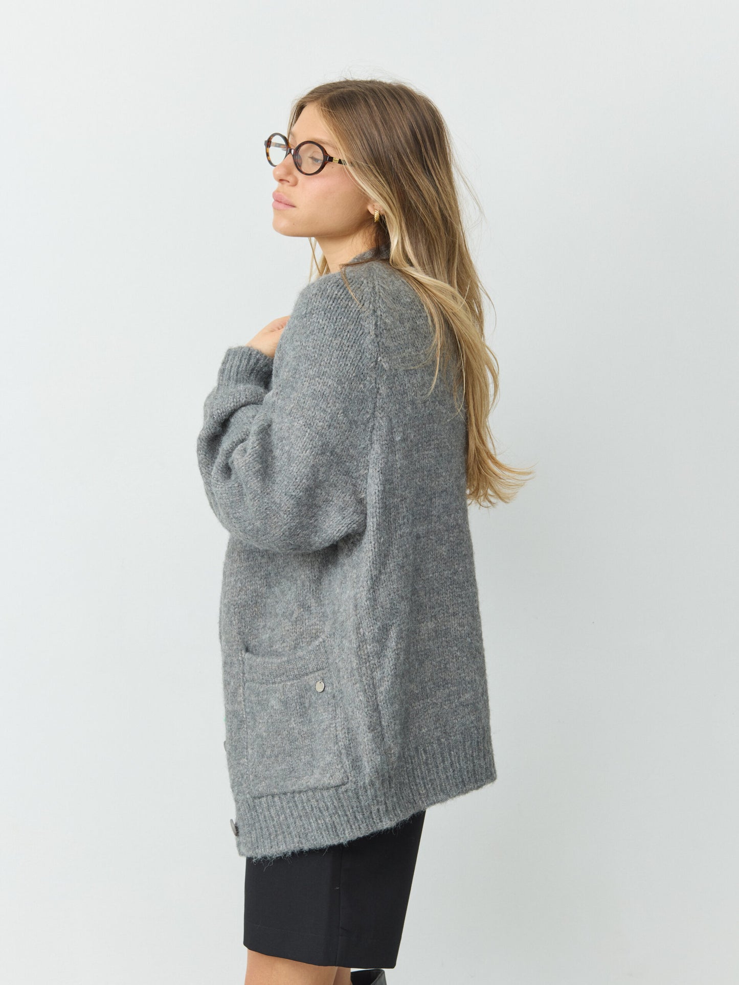 קרדיגן נינה | אפור כהה