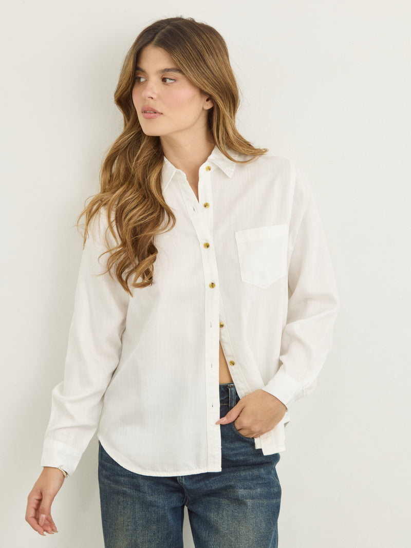 חולצה מכופתרת מנו | לבן