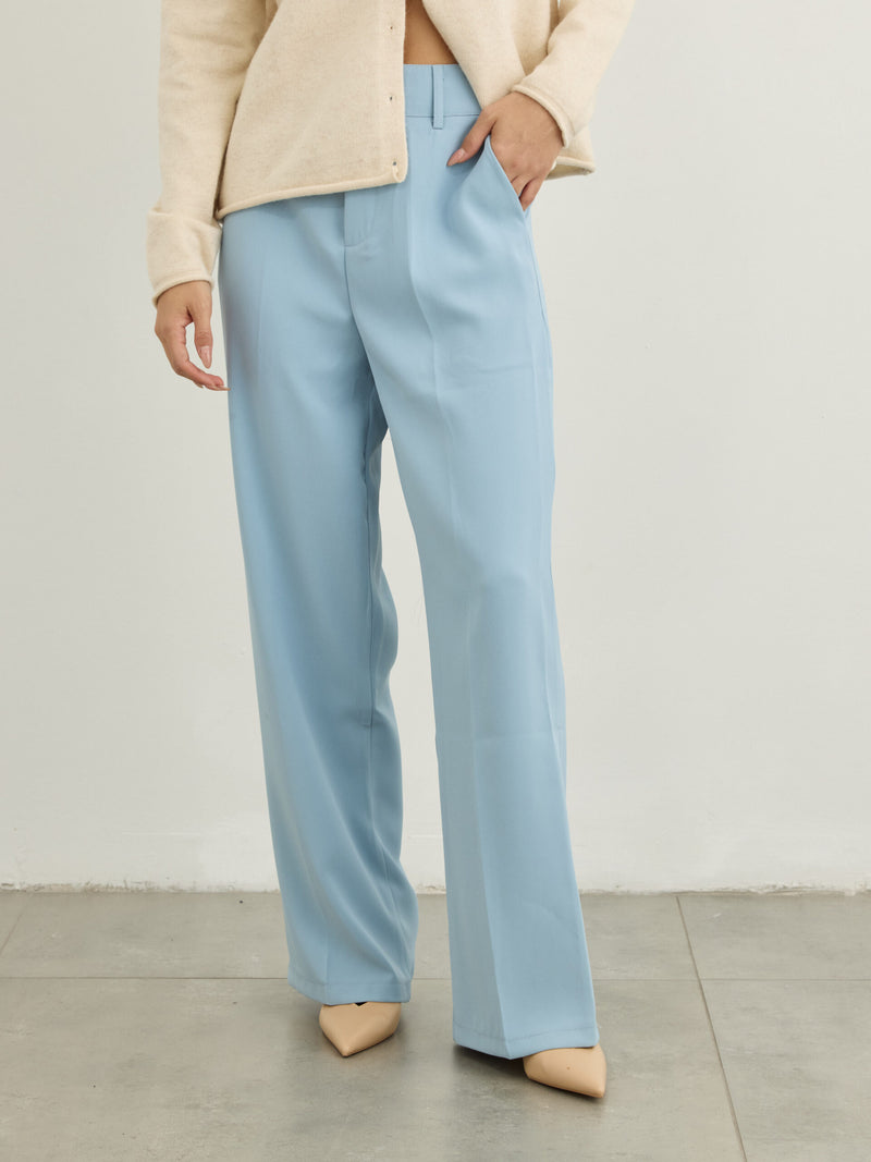 מכנסיים ארוכים מחוייטים גארט | כחול