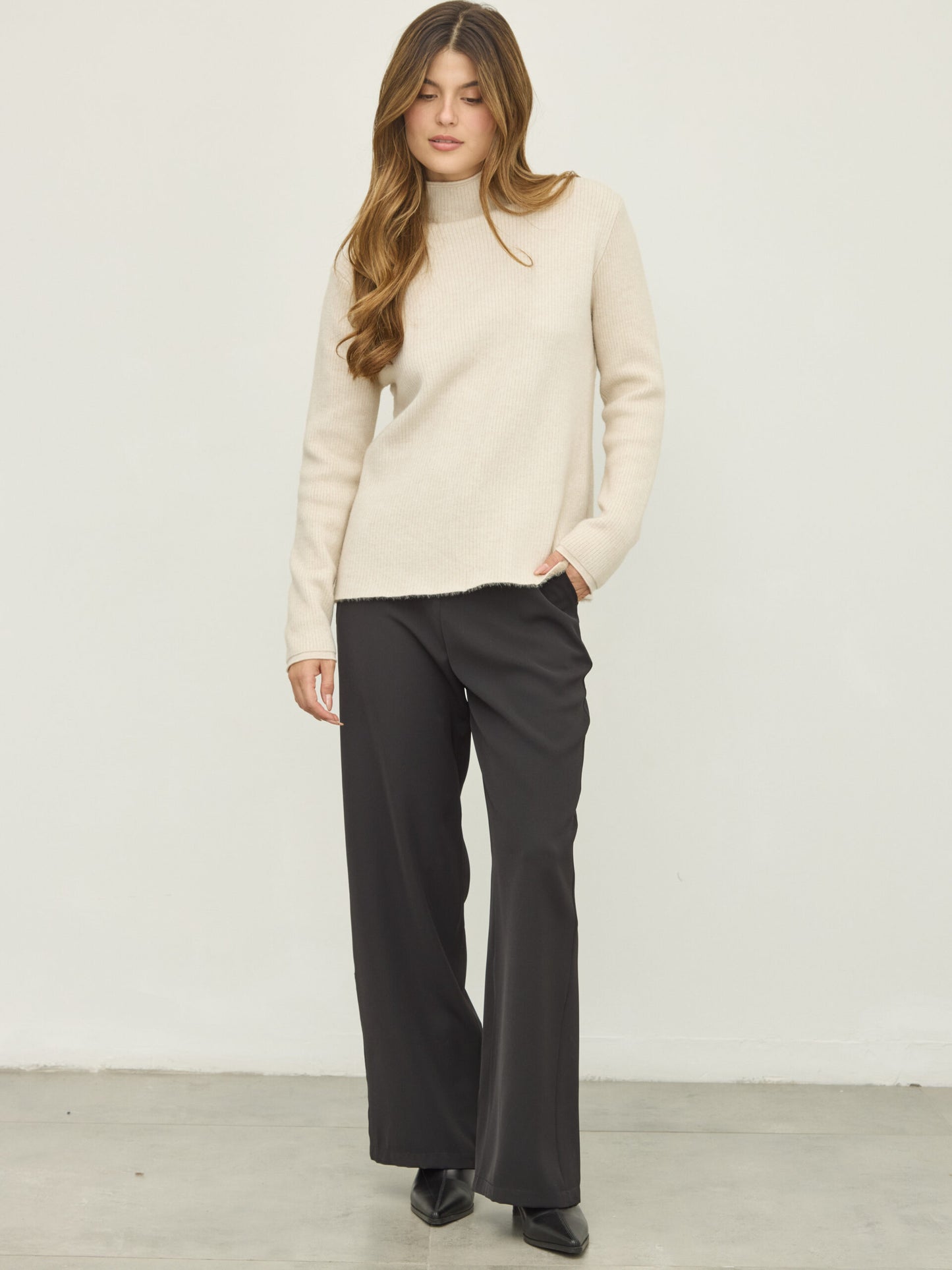 מכנסיים ארוכים מחוייטים גארט | שחור