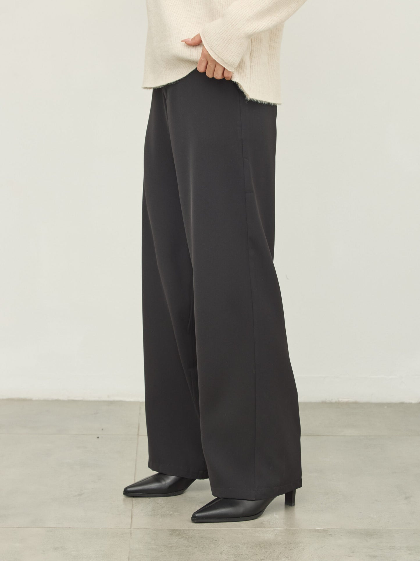 מכנסיים ארוכים מחוייטים גארט | שחור