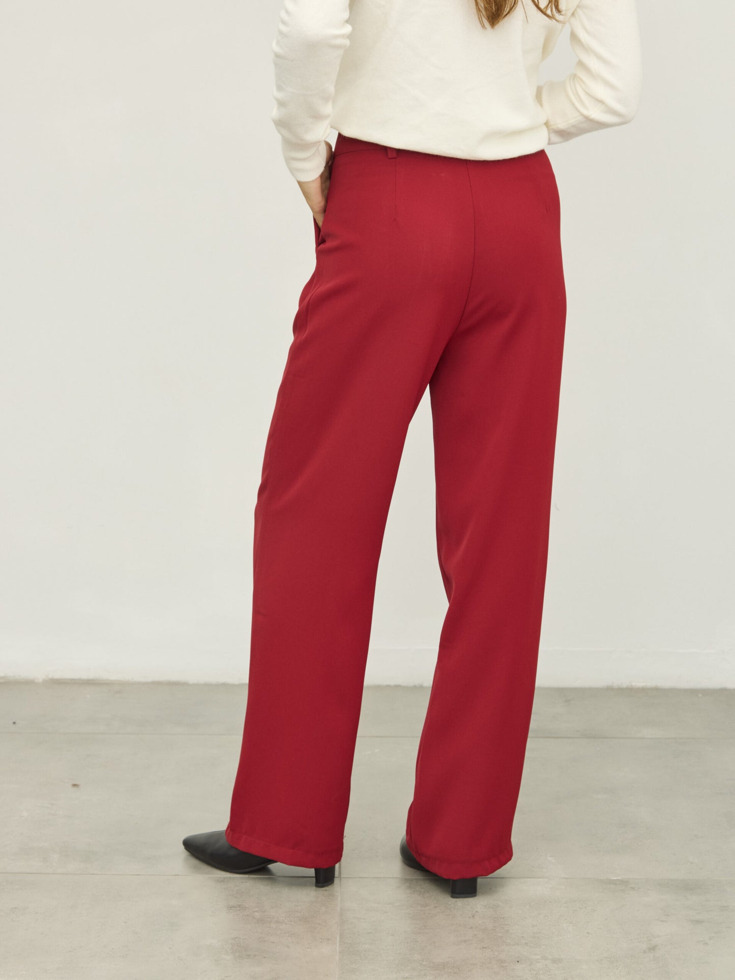 מכנסיים ארוכים מחוייטים גארט | בורדו