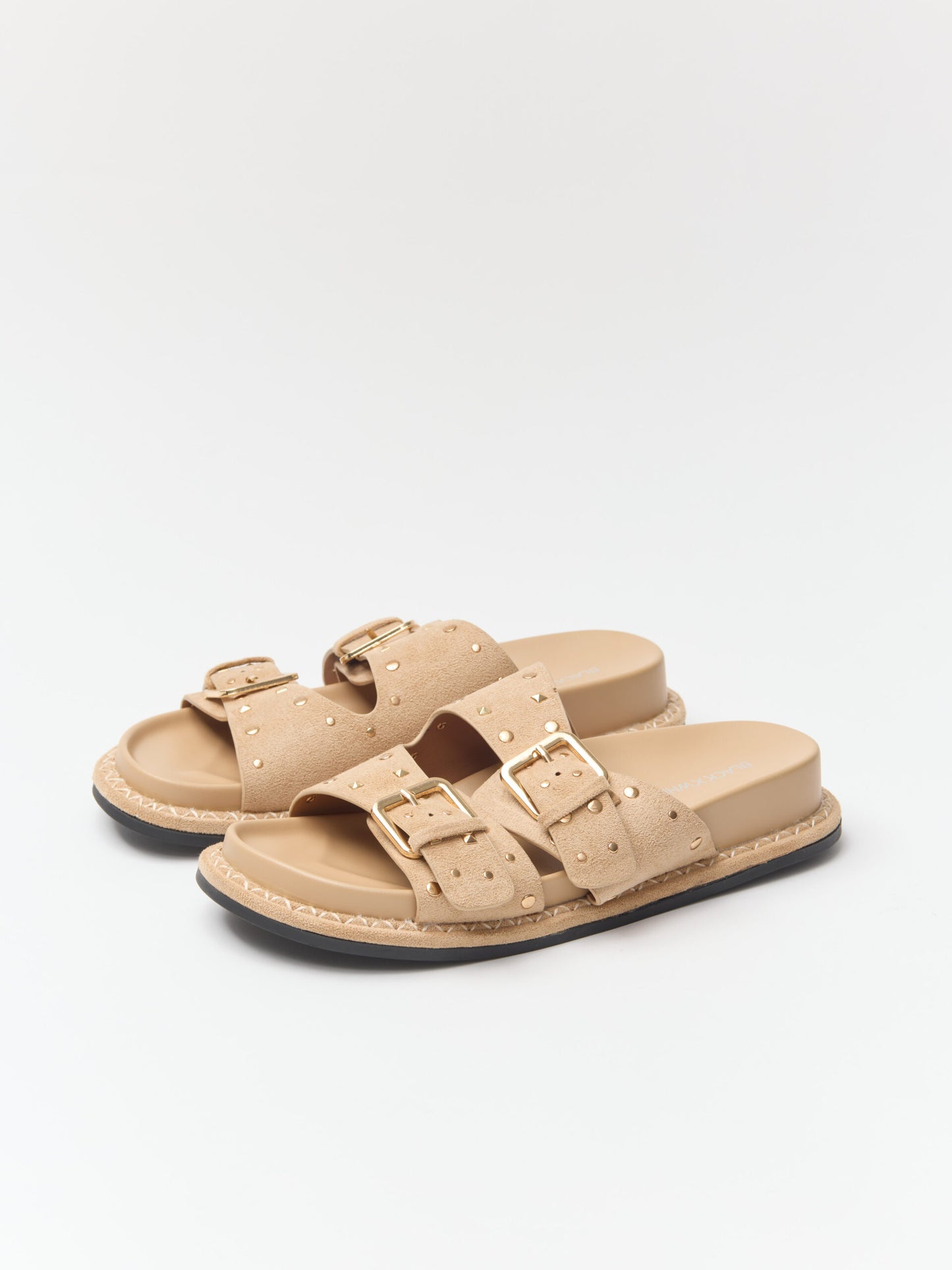 כפכפי דמוי זמש ניטים סטאר | בז'