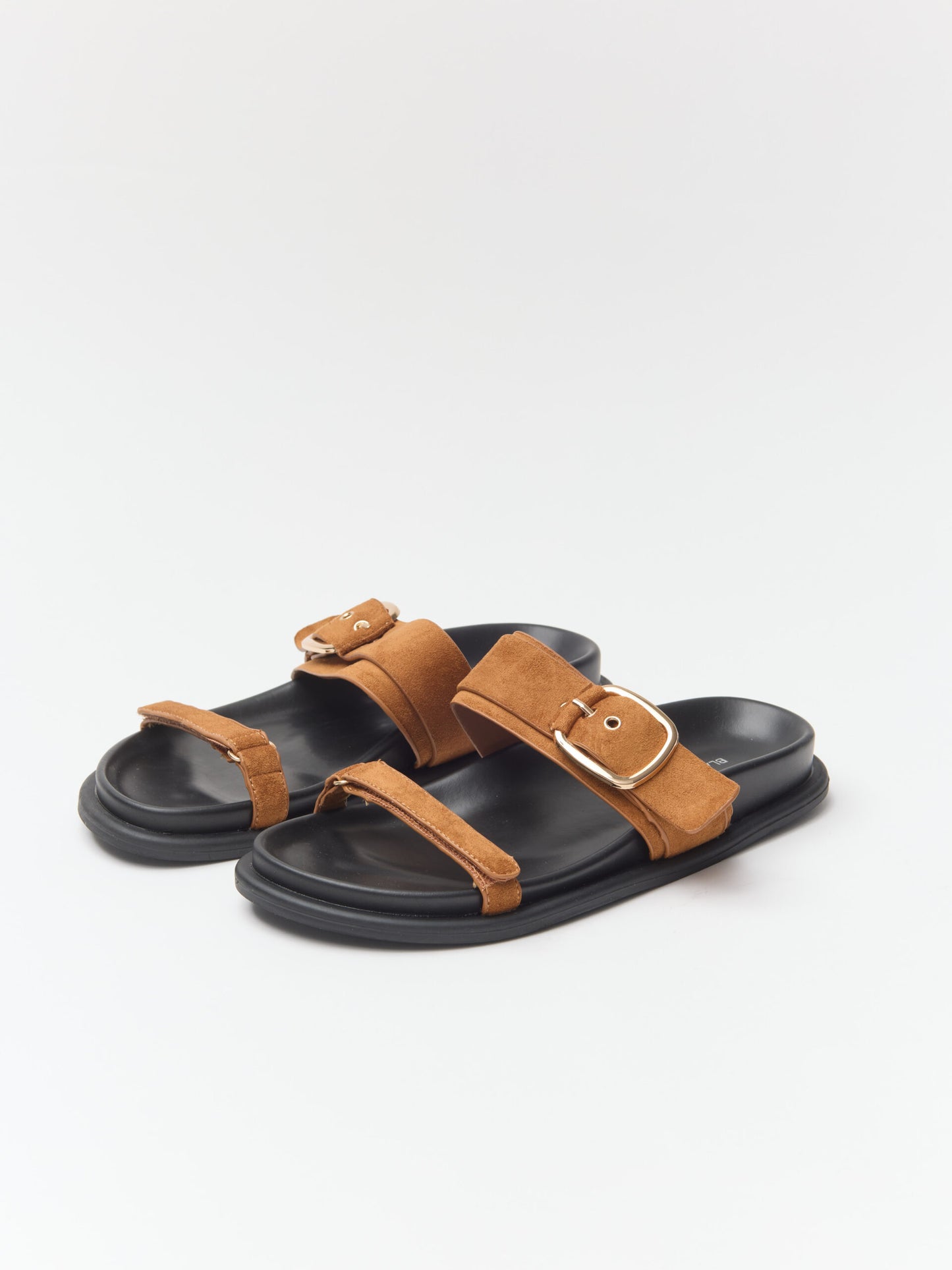 כפכפי רצועות דמוי זמש אלבה | קאמל