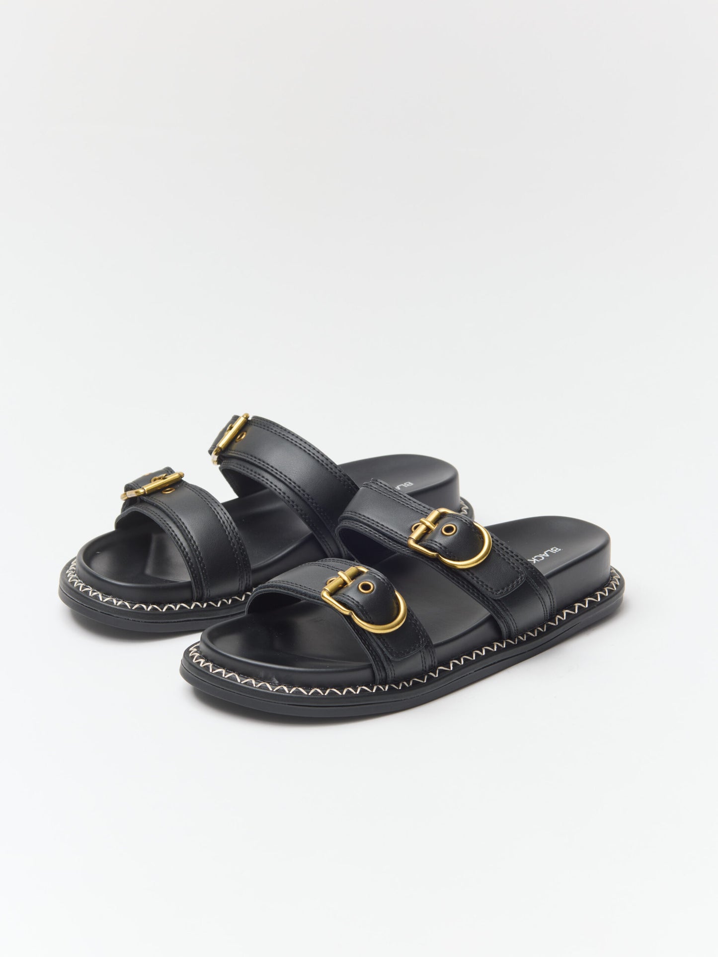 כפכפי רצועות אבזם ריידן | שחור