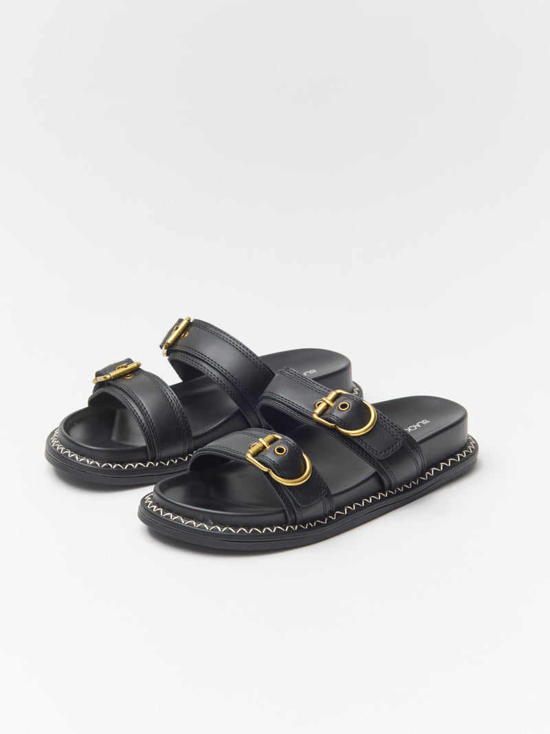 כפכפי רצועות אבזם ריידן | שחור