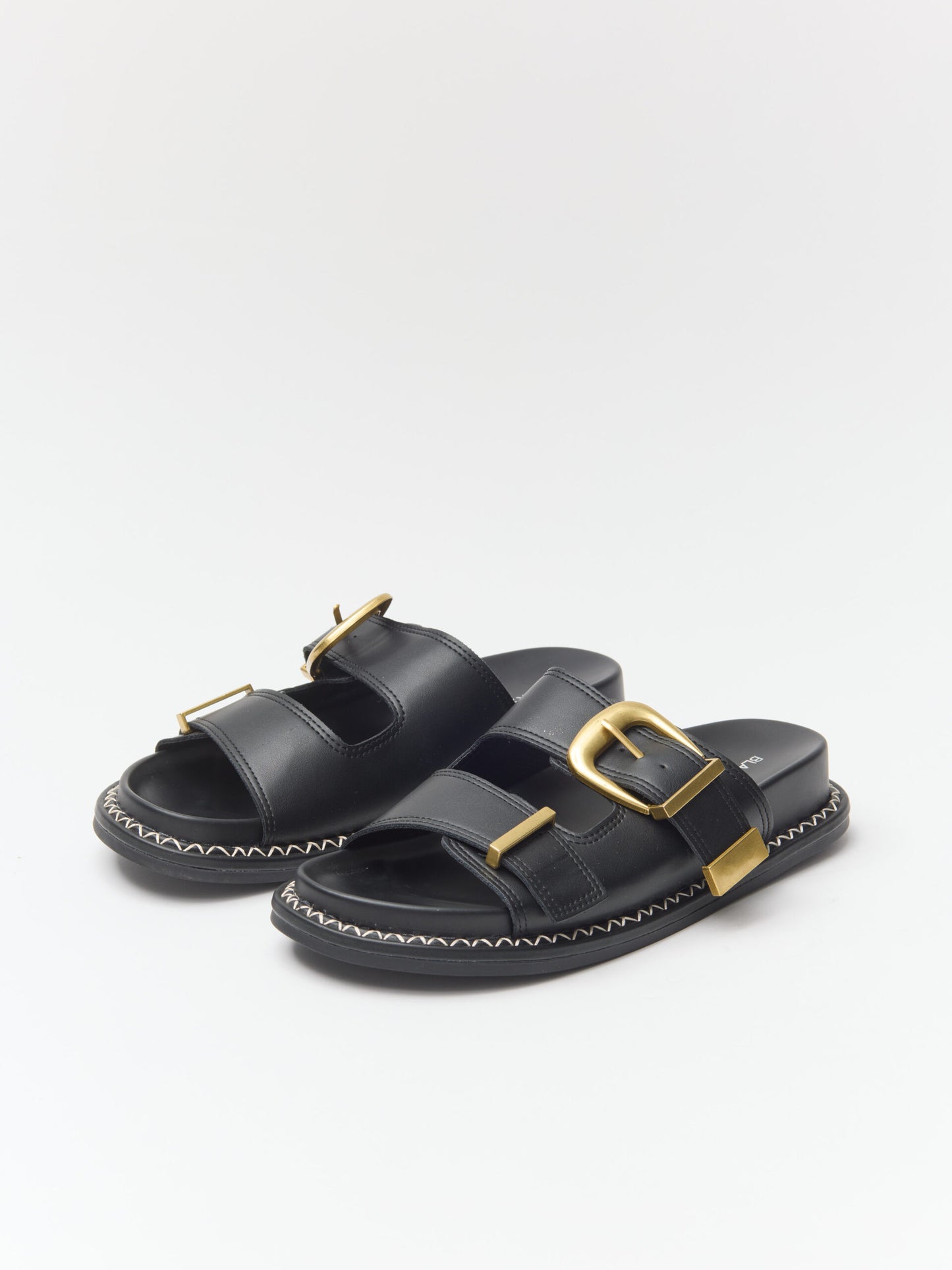 כפכפי רצועות אבזם זנדר | שחור