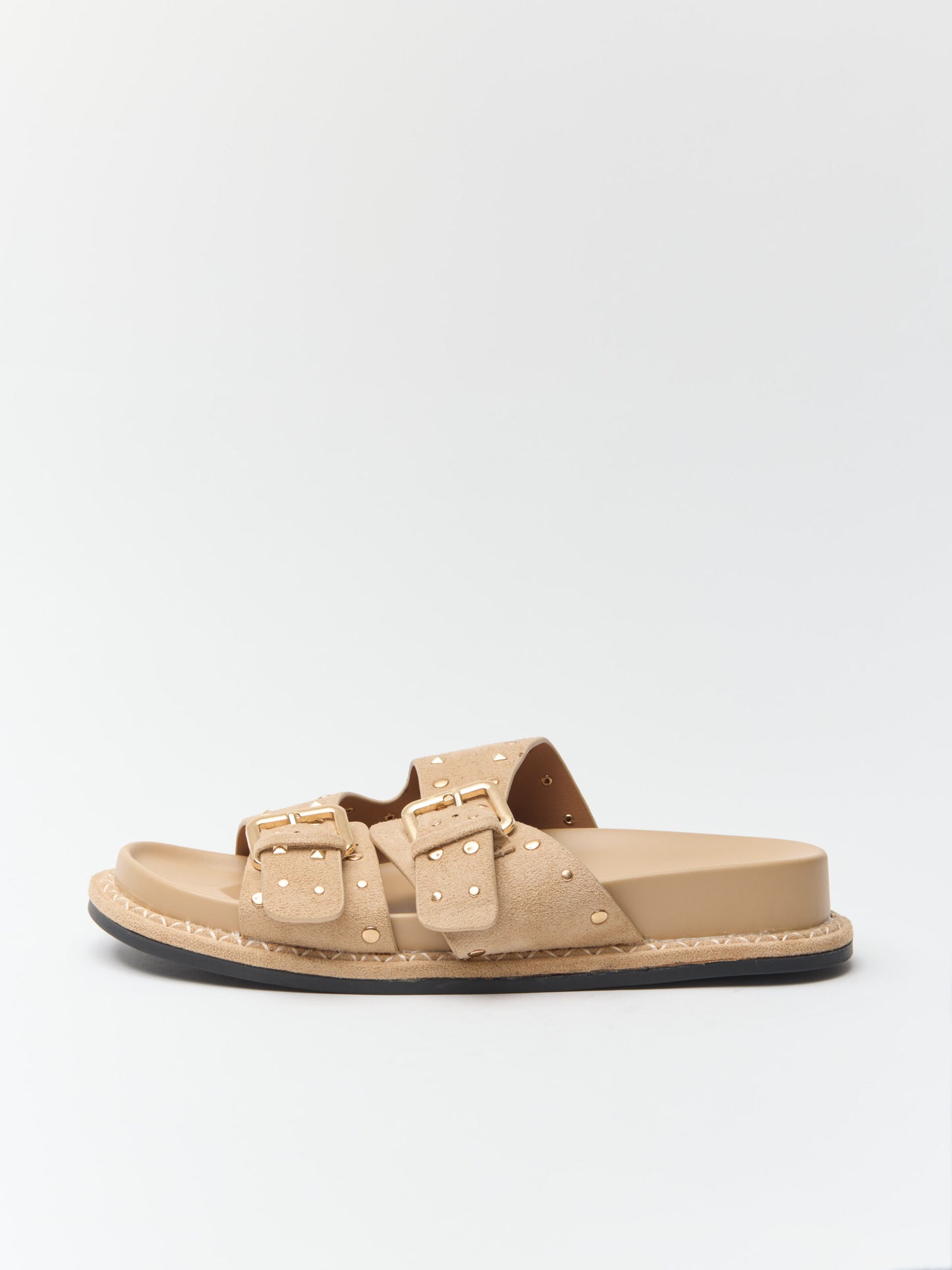 כפכפי דמוי זמש ניטים סטאר | בז'