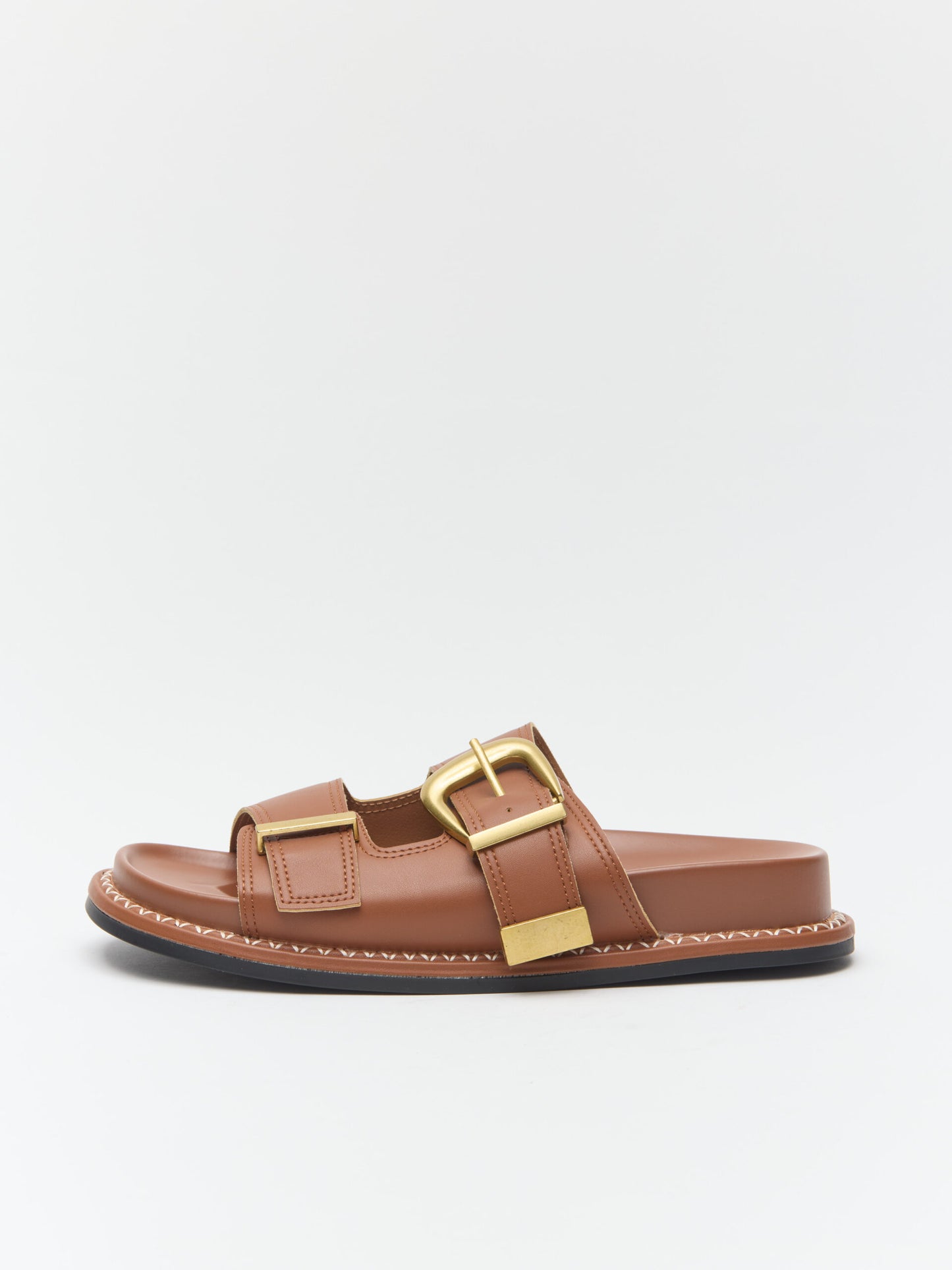 כפכפי רצועות אבזם זנדר | חום