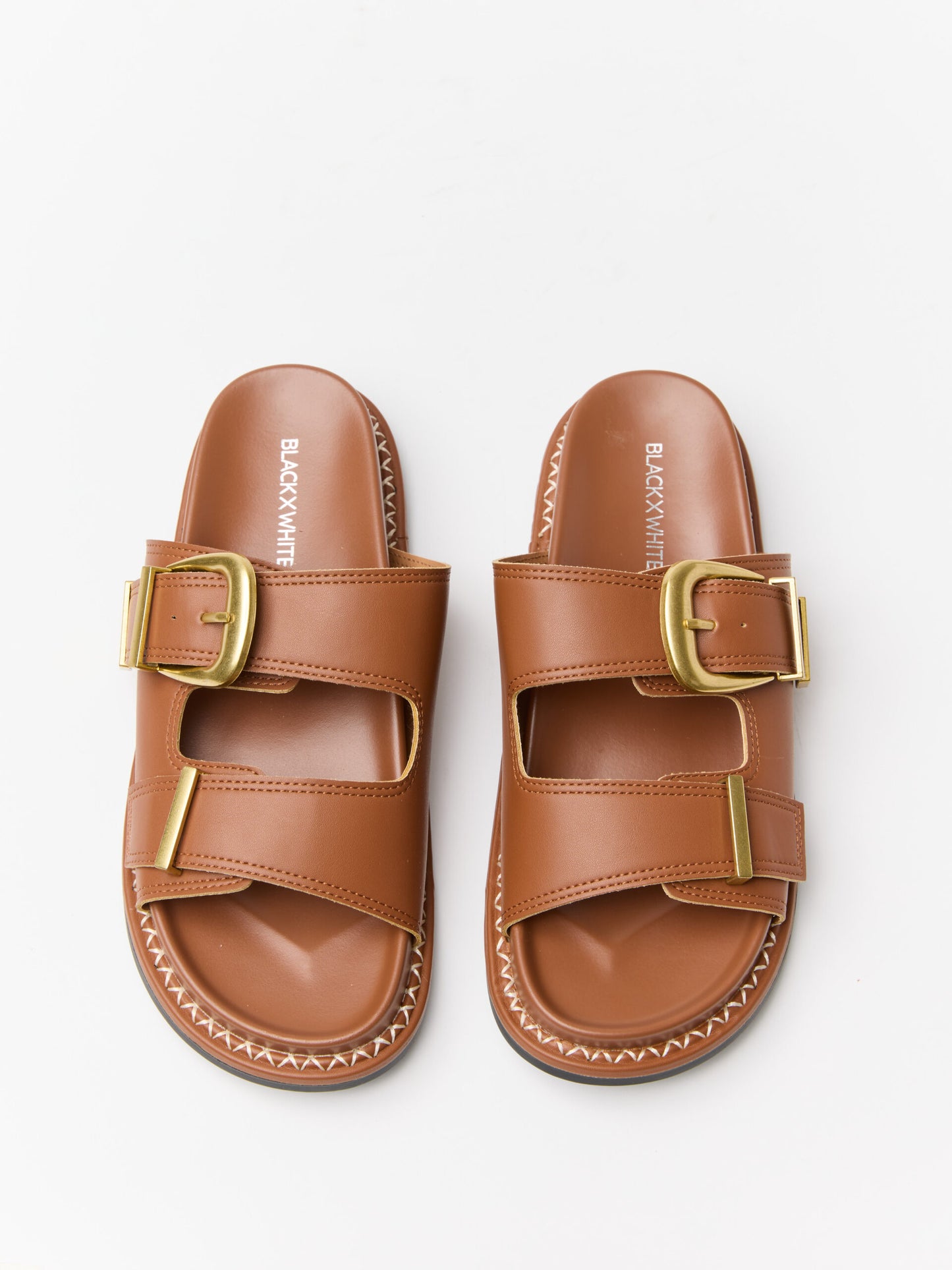 כפכפי רצועות אבזם זנדר | חום