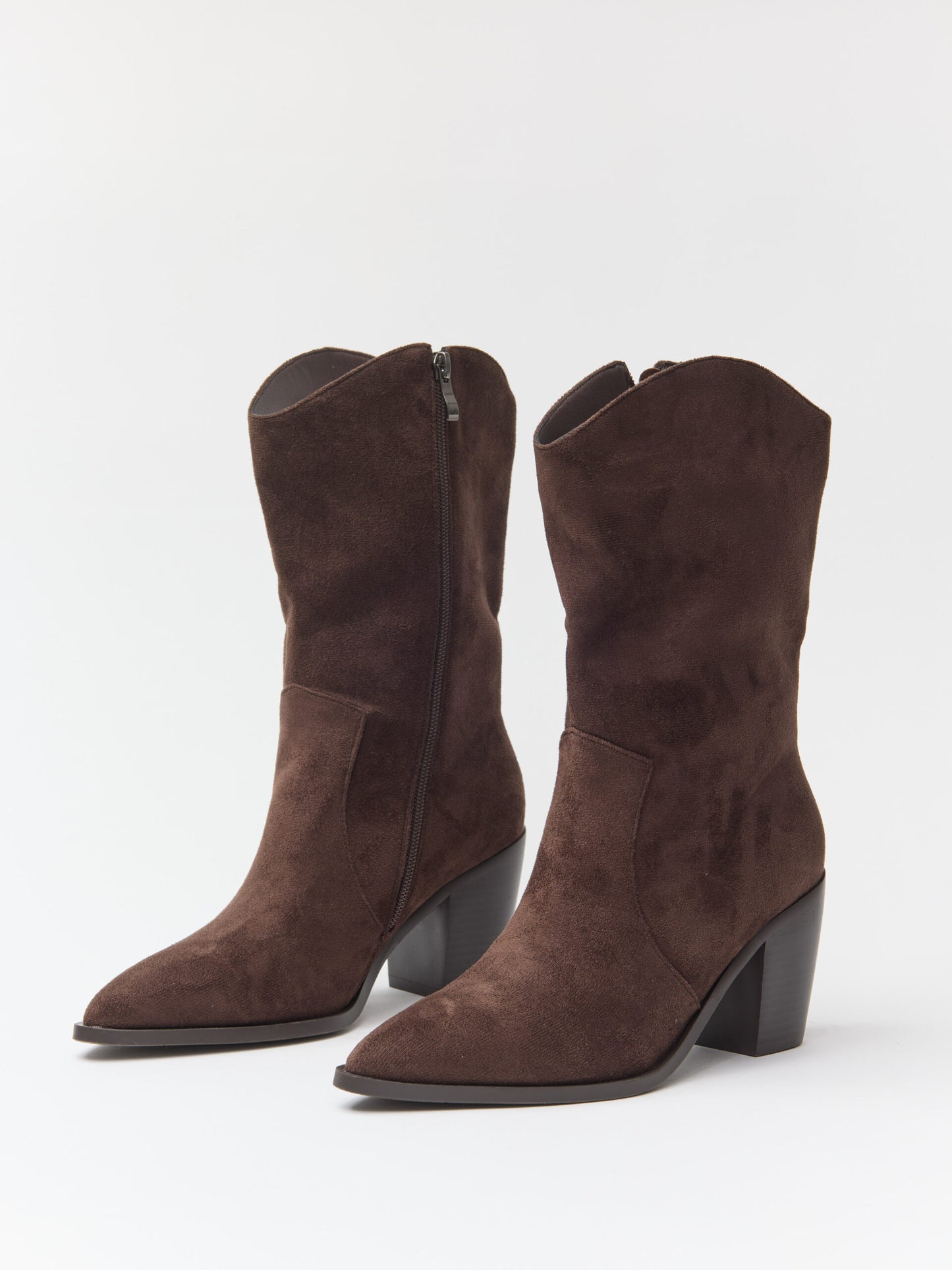 מגפי בוקרים דמוי זמש ג'מה | חום