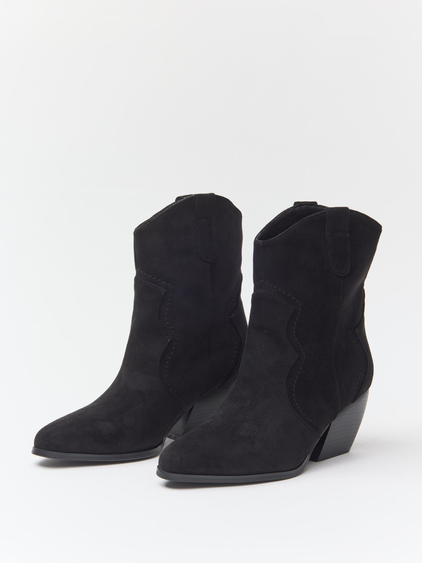 מגפוני בוקרים דמוי זמש אודרי | שחור