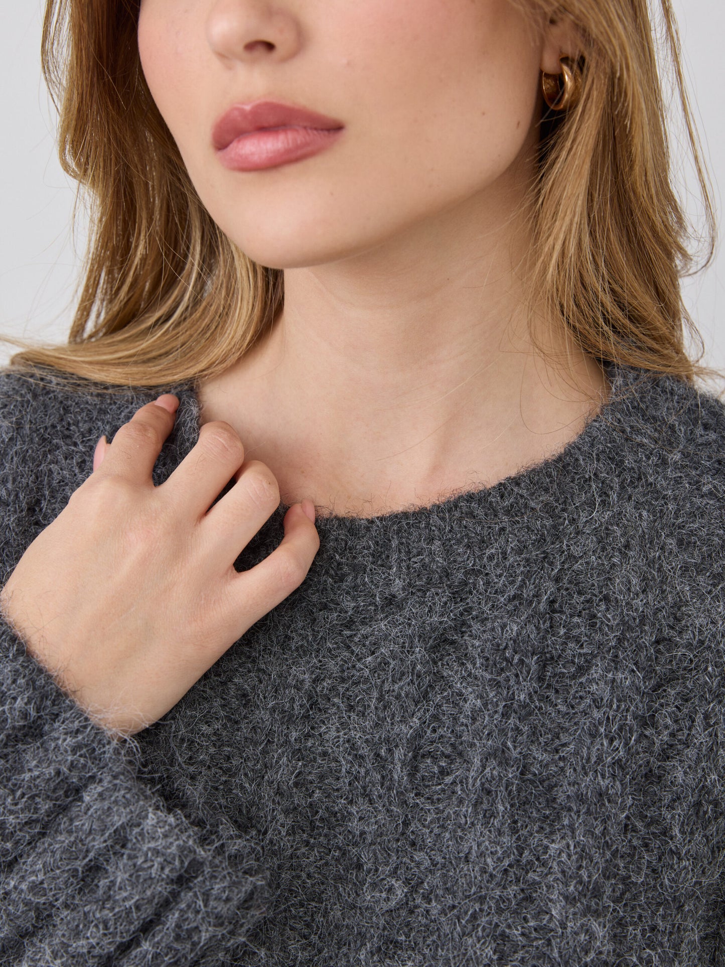 סוודר רוקסן | אפור