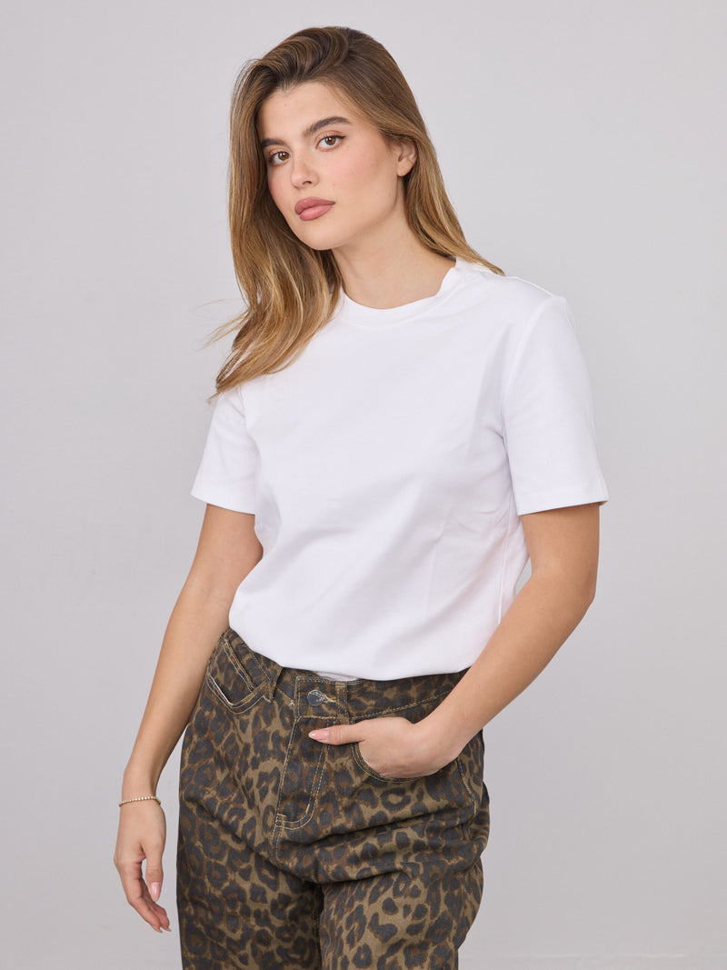 טישירט בייסיק סיידי | לבן