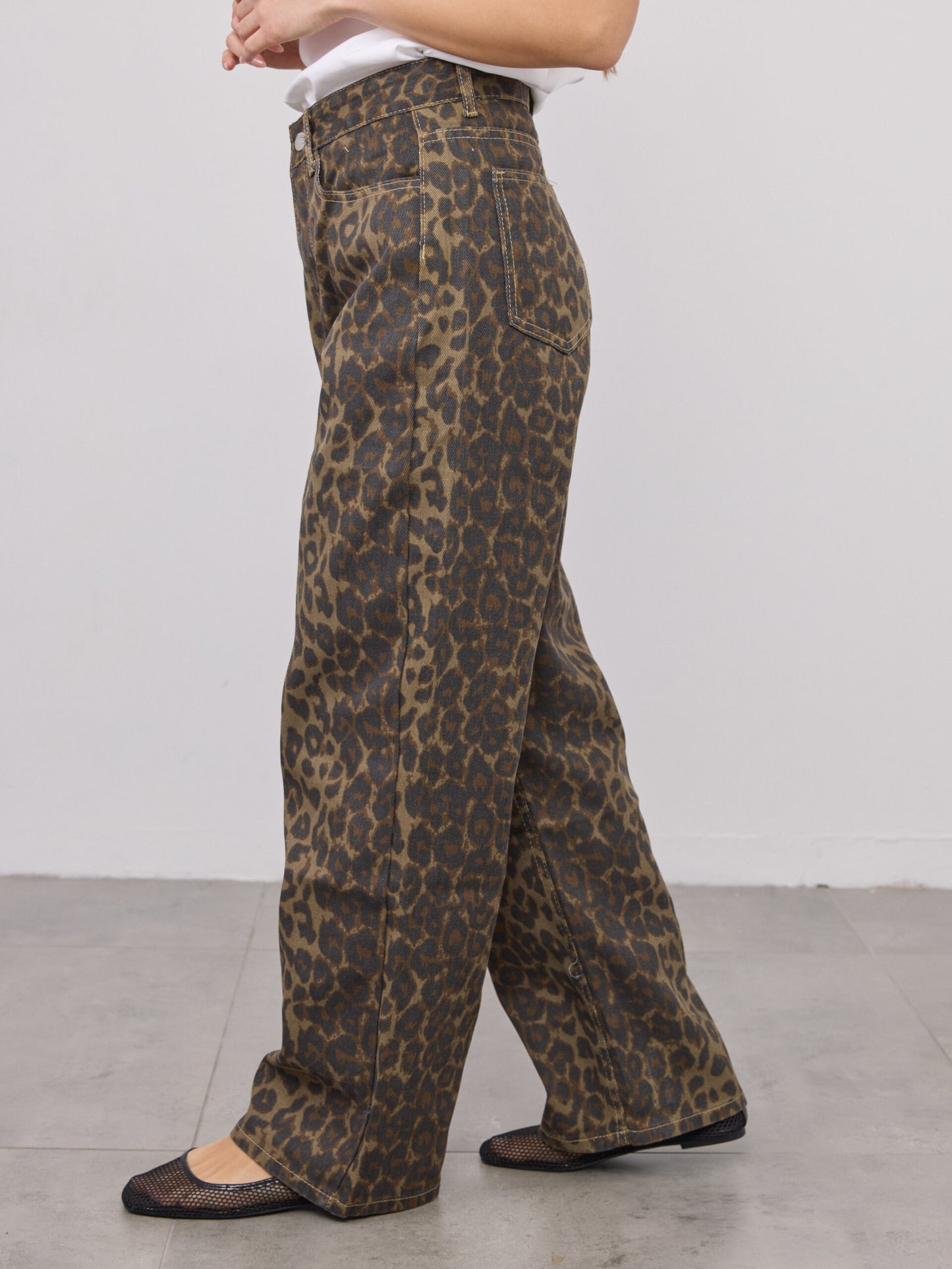 ג'ינס הדפס מנומר סלייד | מנומר