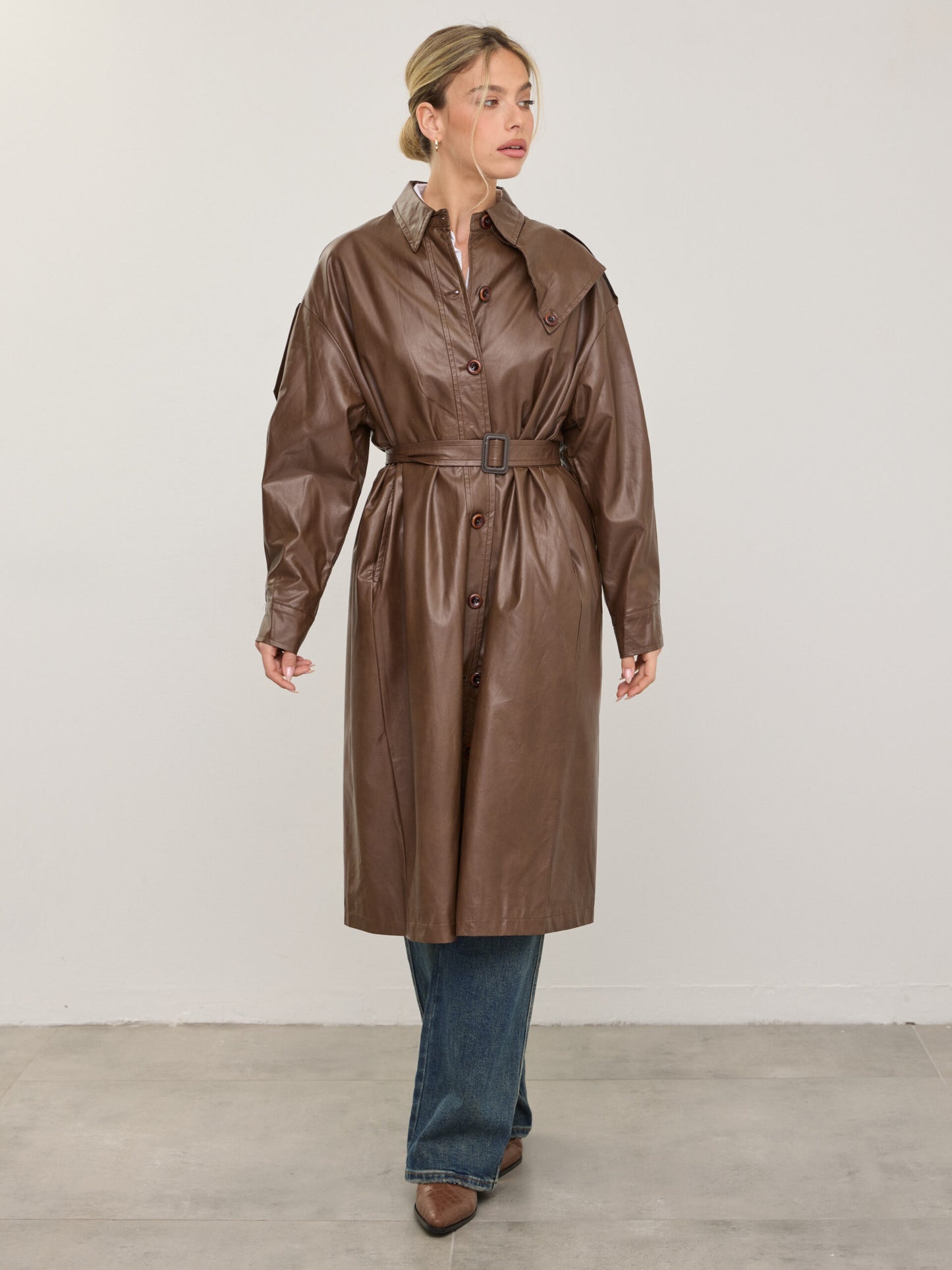 טראנץ' דמוי עור קונלי | קאמל