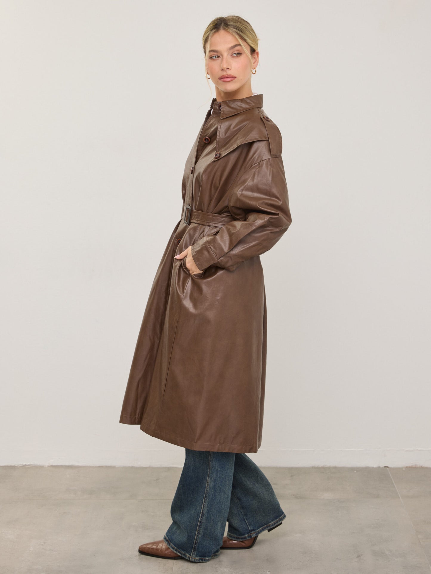 טראנץ' דמוי עור קונלי | קאמל