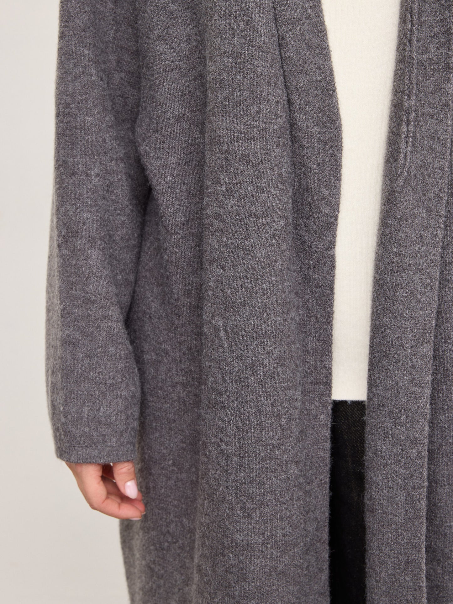 קרדיגן פתוח קלרה | אפור