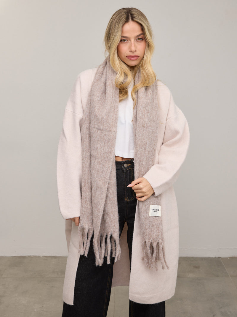 צעיף צמר | בז'