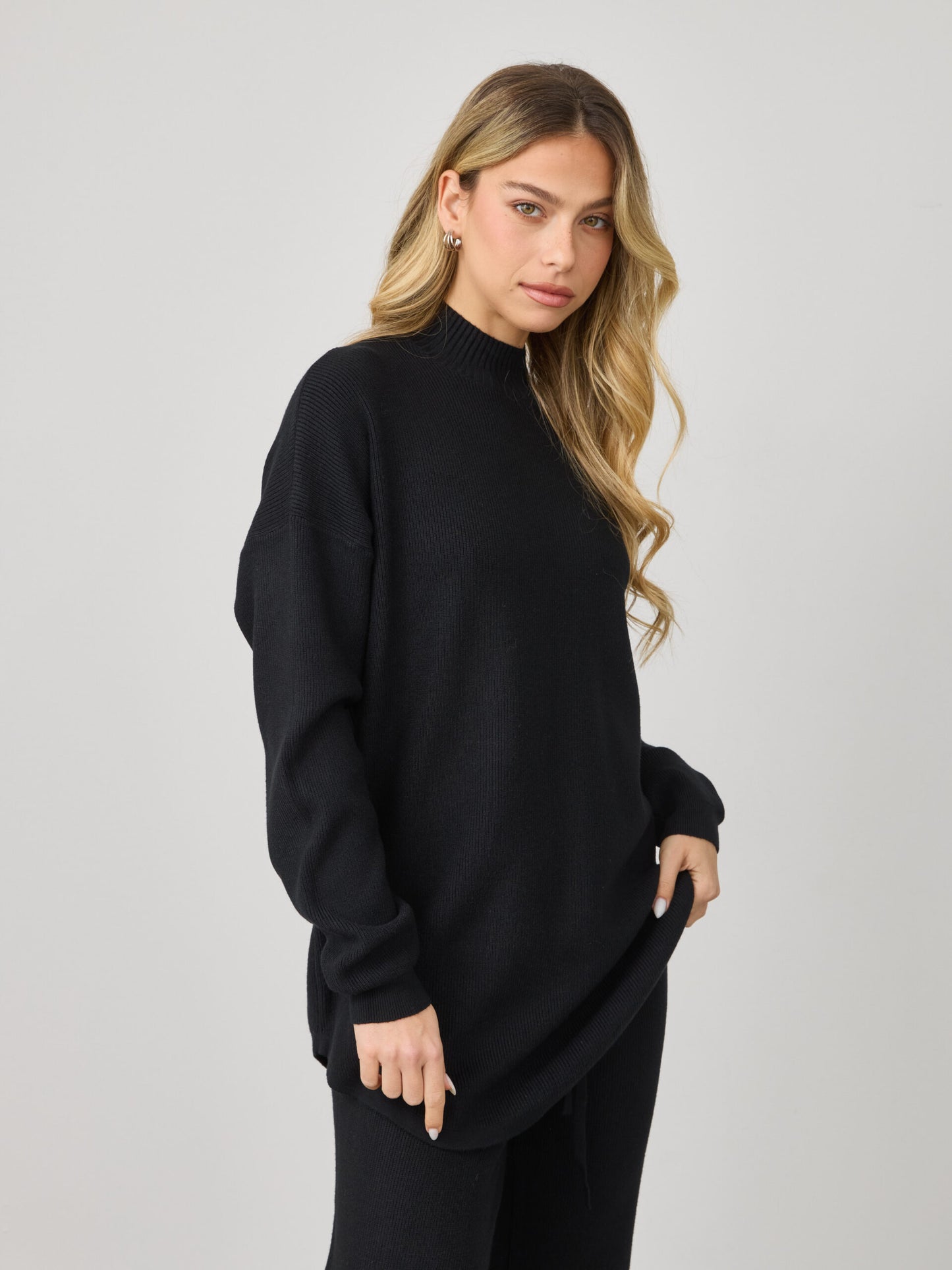 חליפת סריג ביילי | שחור