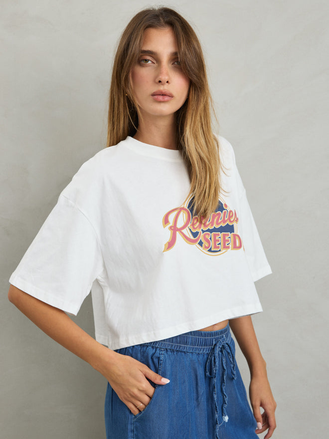 חולצת טריקו קרופ לנשים