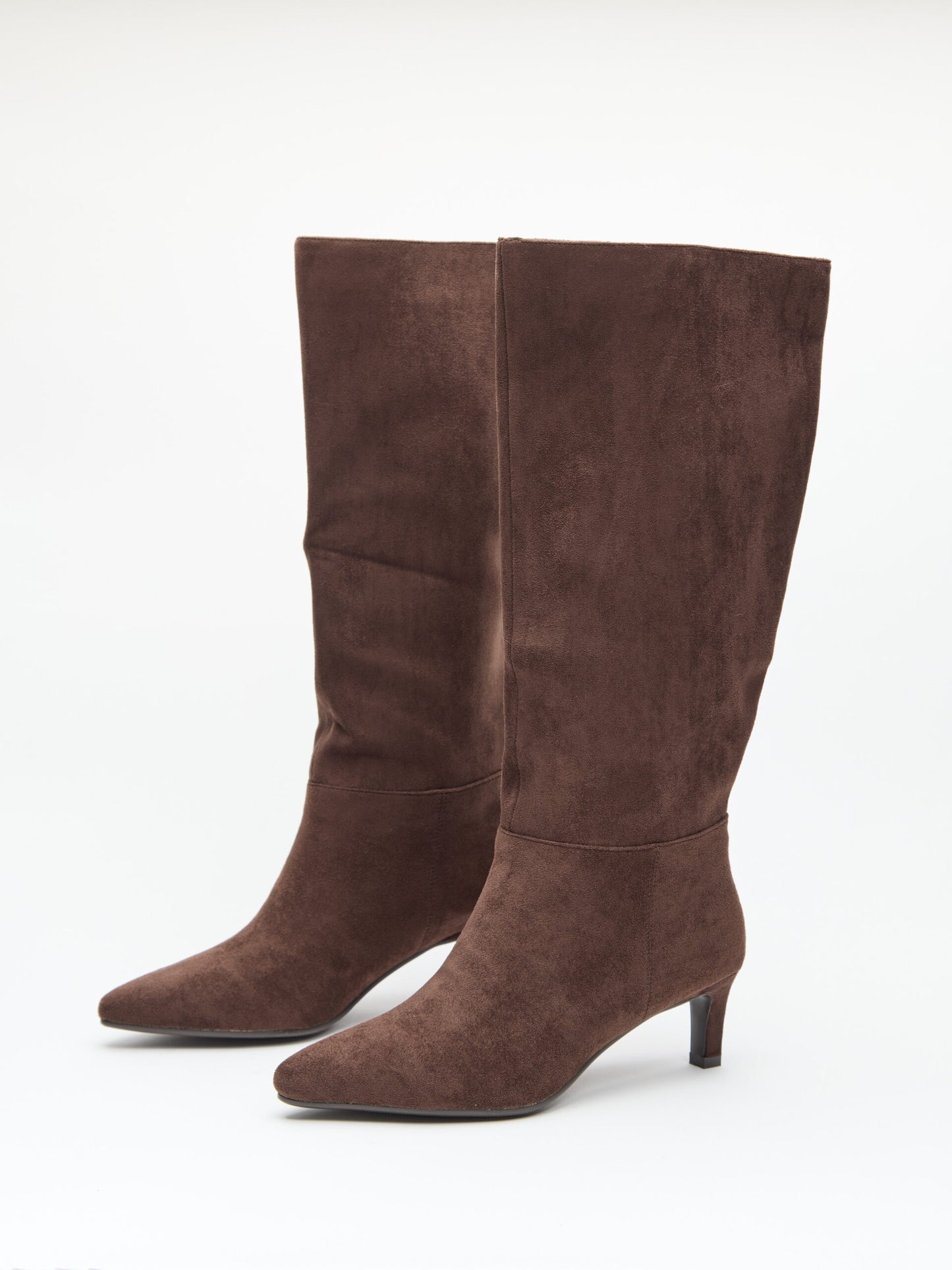 מגפי עקב דמוי זמש דארי | חום