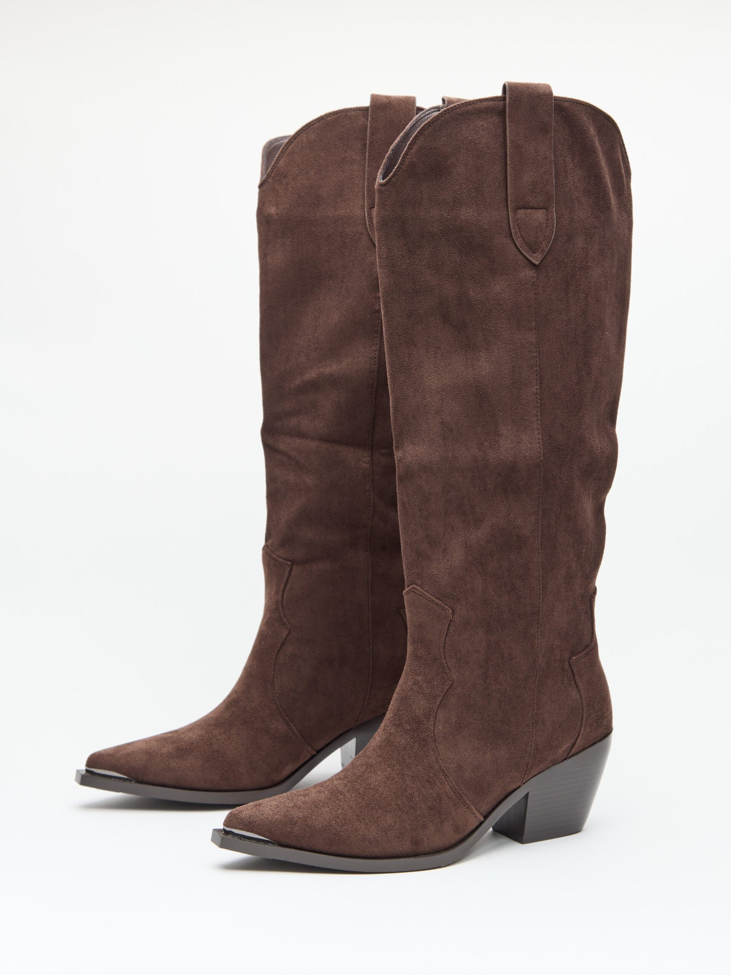 מגפי בוקרים דמוי זמש קרוליין | חום