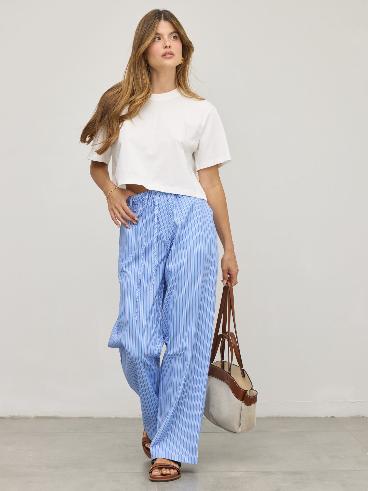 מכנסי דניאל | פסים כחול