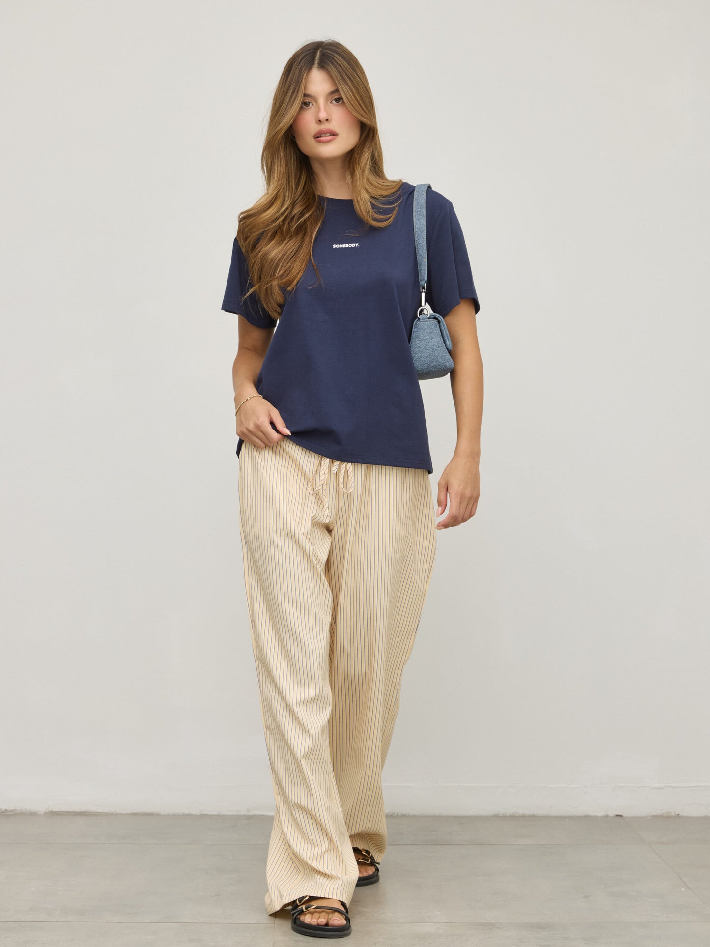 מכנסי דניאל | פסים צהוב