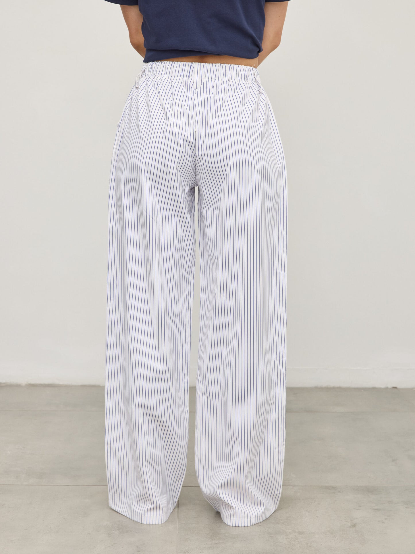 מכנסי דניאל | פסים לבן