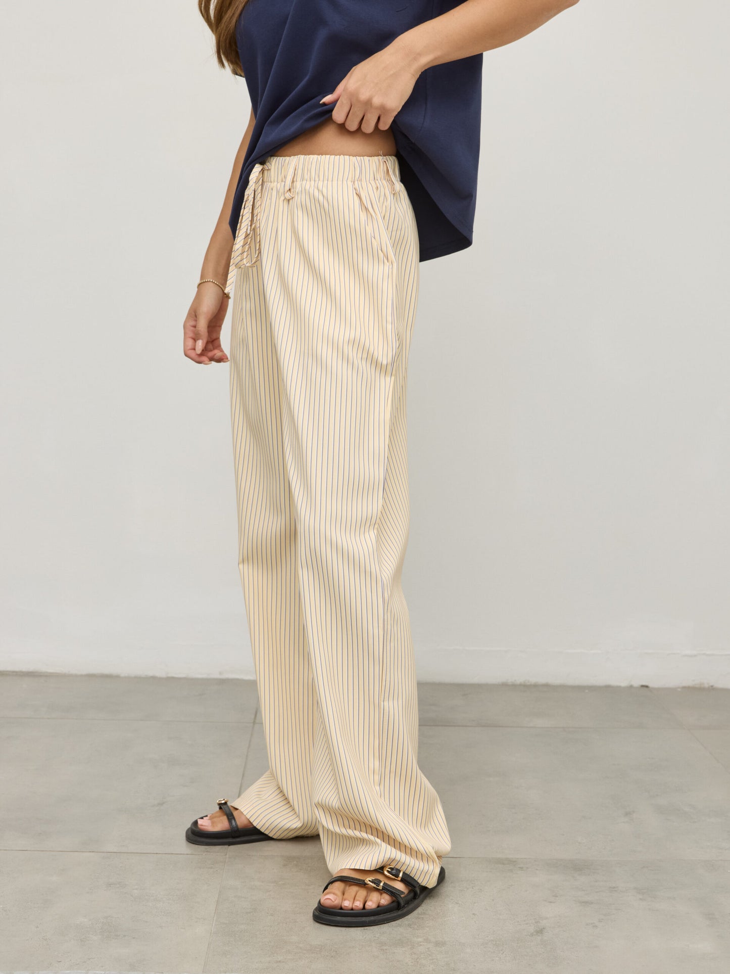 מכנסי דניאל | פסים צהוב