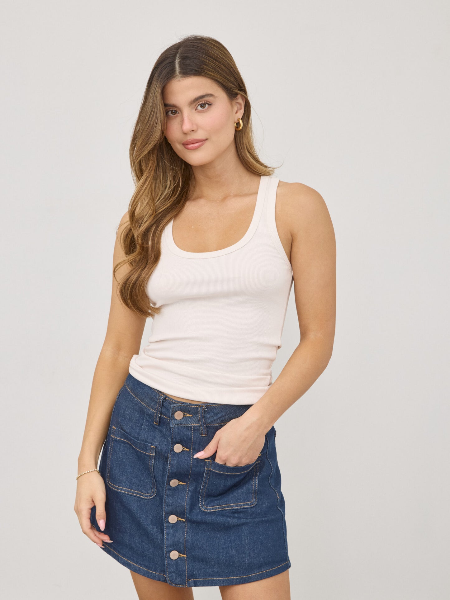 גופיית בייסיק טוביק | בז'