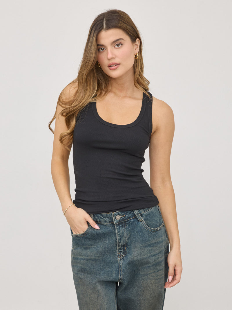 גופיית בייסיק טוביק | שחור